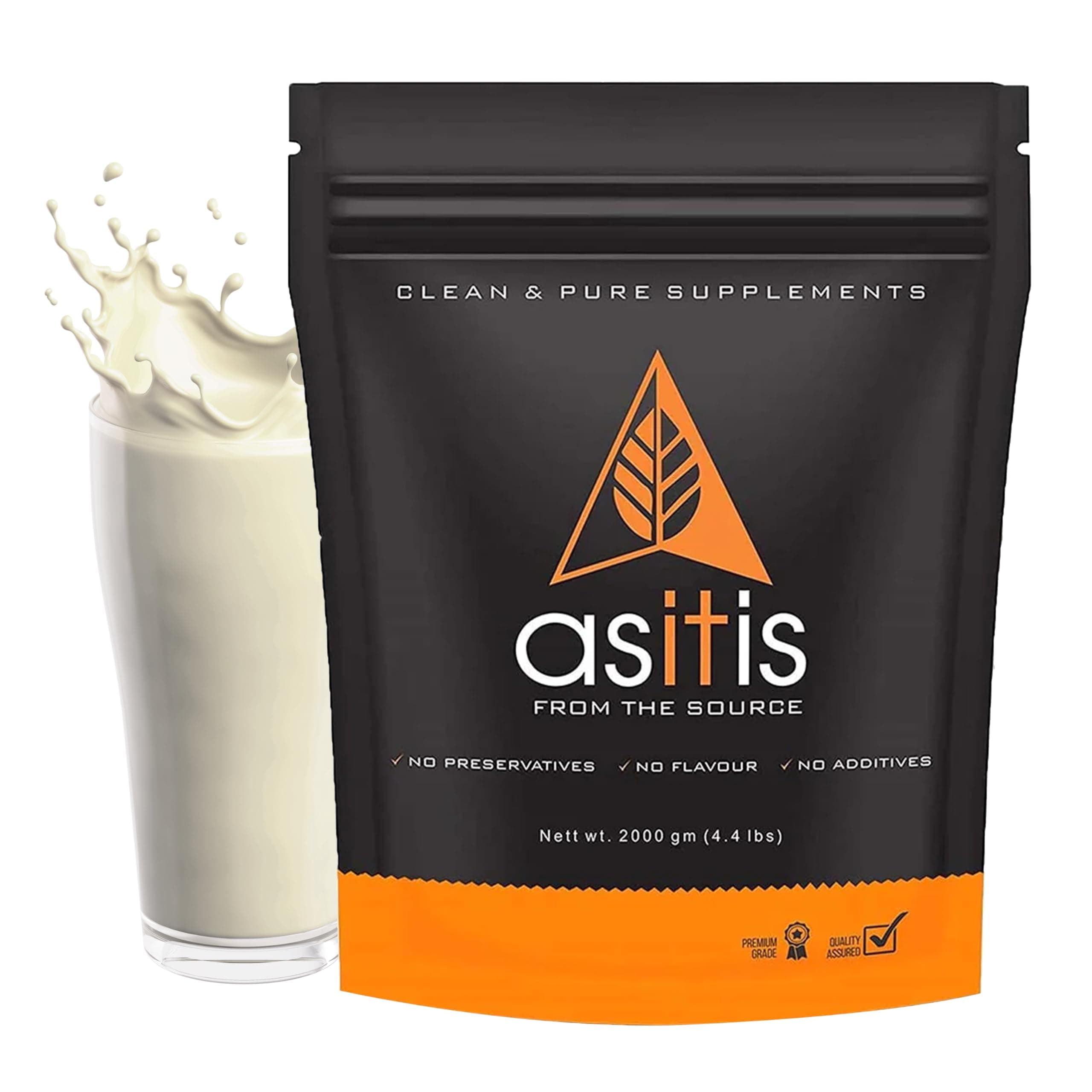 Asitis Nutrition Intact Nutrition Whey Protein Concentrate (4 kg) 66 Servings (Pack of 1), White