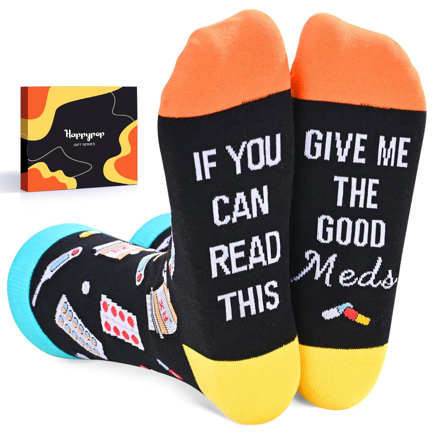HAPPYPOP Get Well Soon Gifts - Inspirational Gifts, Autistic Autism Puzzle Socks