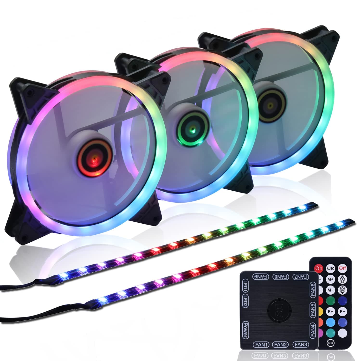 140MM Ring Rainbow Fans