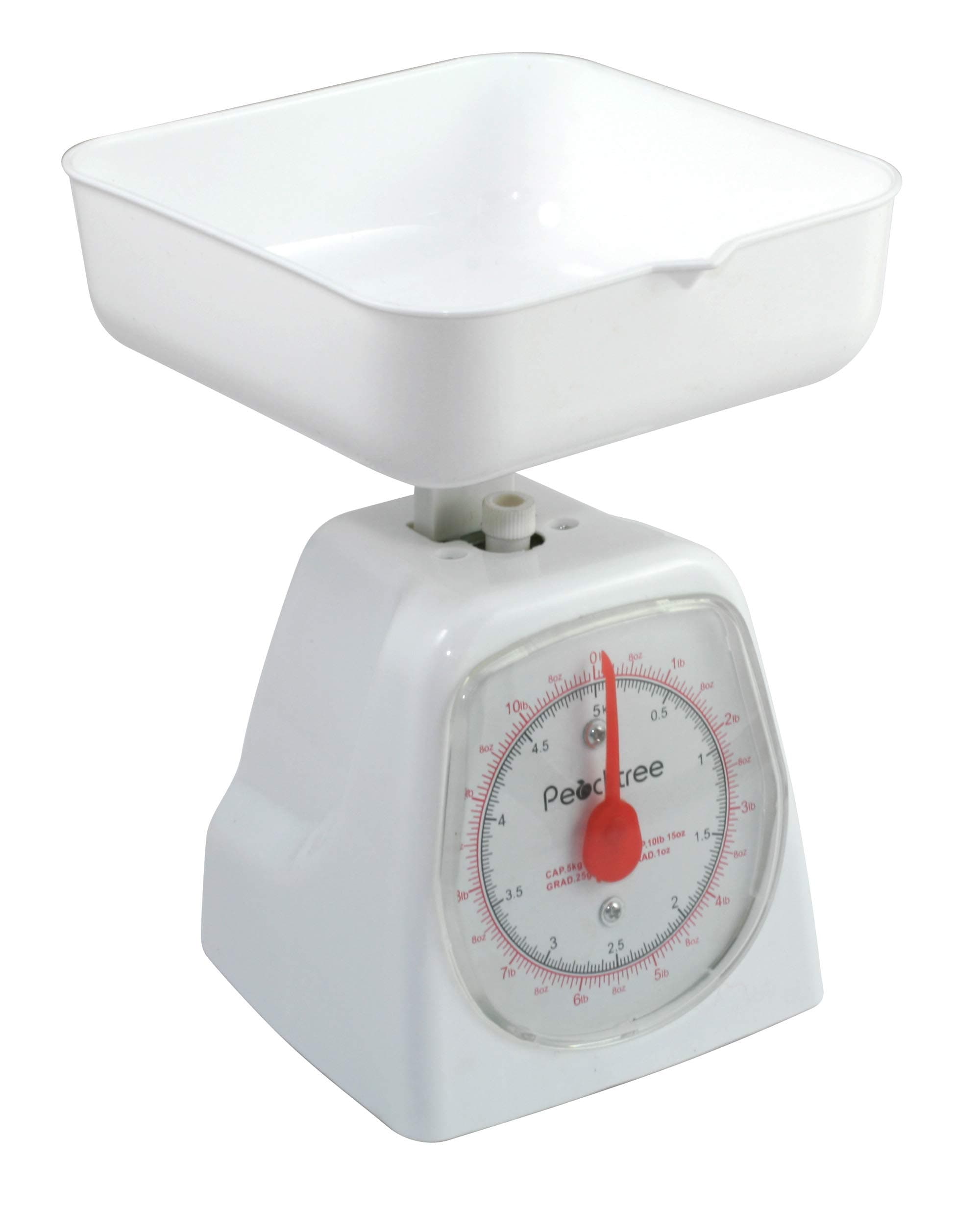 American Weigh Scales Peachtree Series Precise Mechanical Kitchen Scale, White, 5000G (DS-5K)
