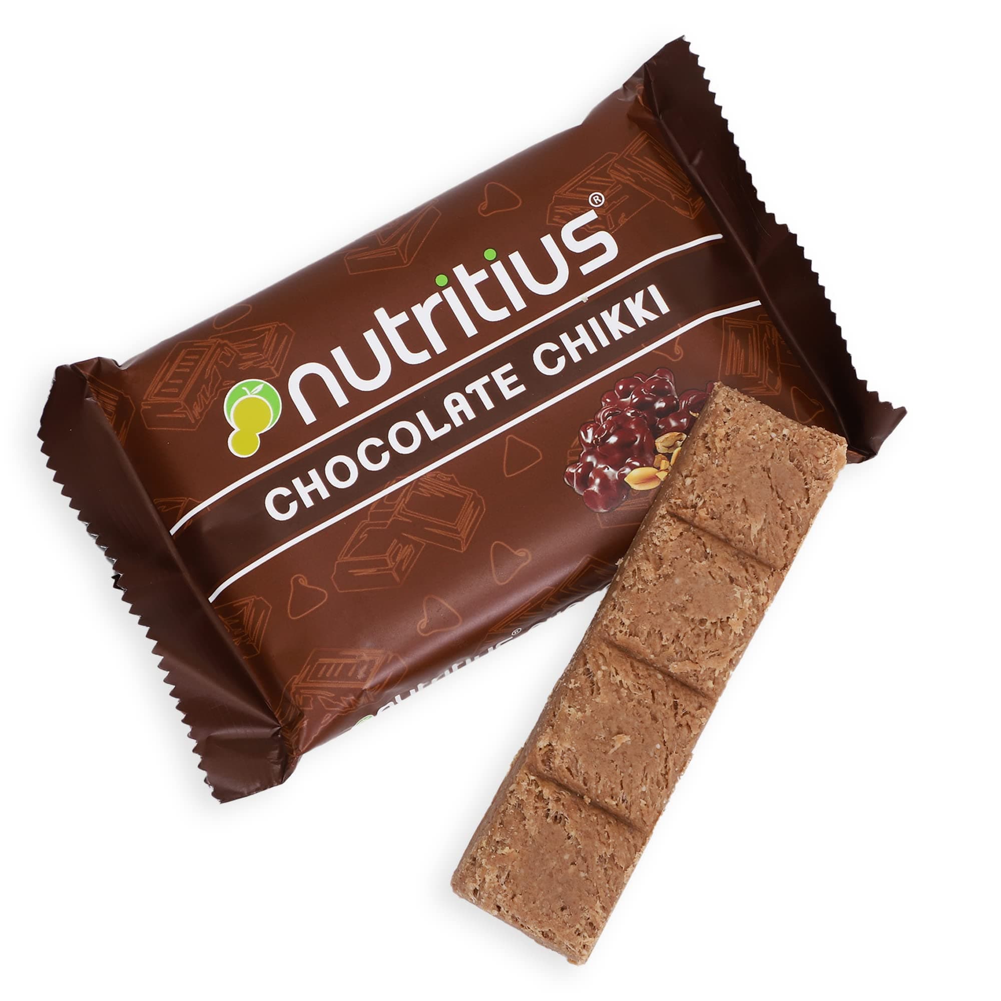 Nutritius Chocolate Chikki 120Gm (Pack Of 3) | Chocolate Chikki | No Added Preservatives And Colours