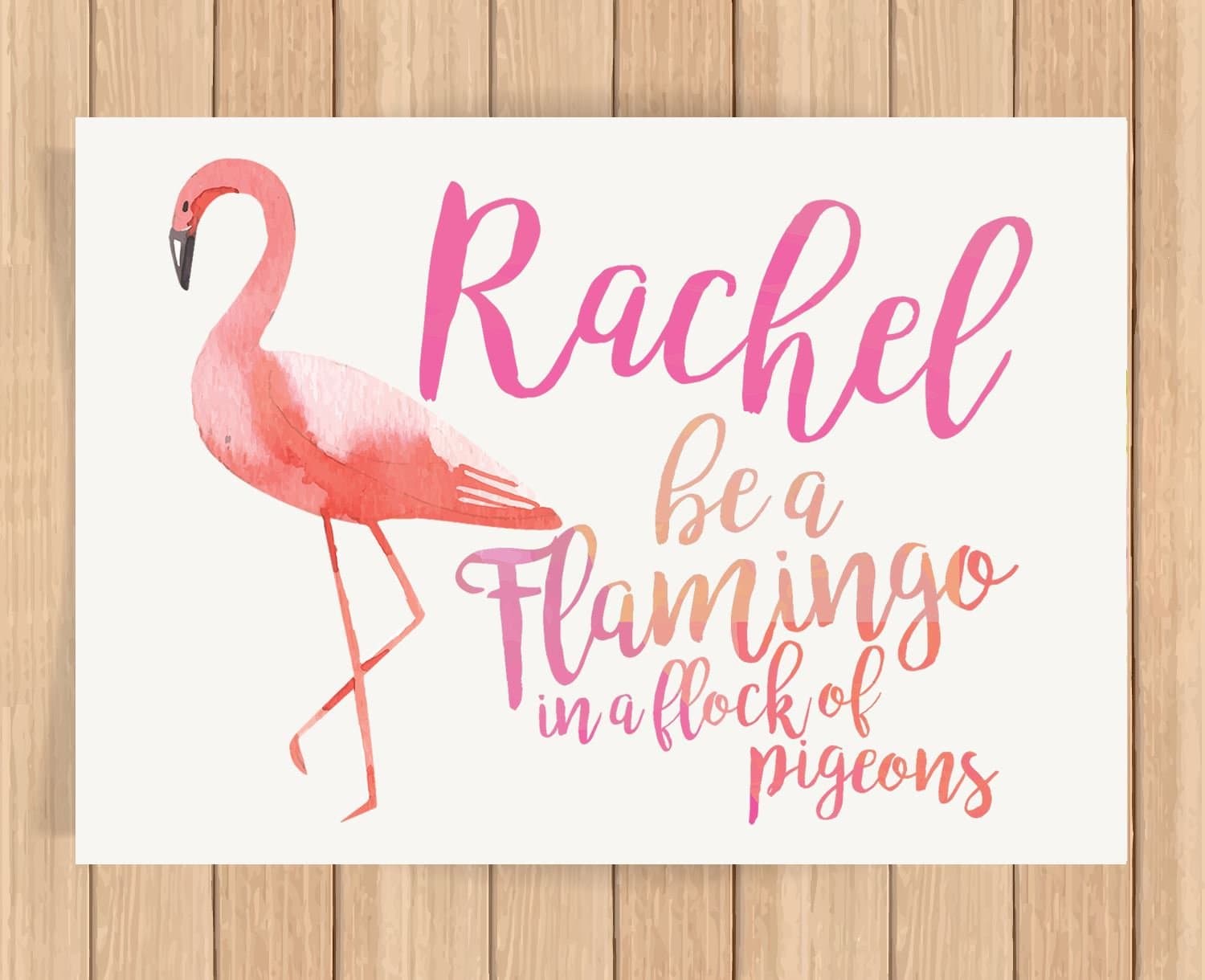 Personalised Presents Gifts For Him Her Boys Girls Teens Kids Children Family School Best Friends Birthday Christmas Xmas End Of Term Party Be A Flamingo Quotes Prints Posters Wall Art