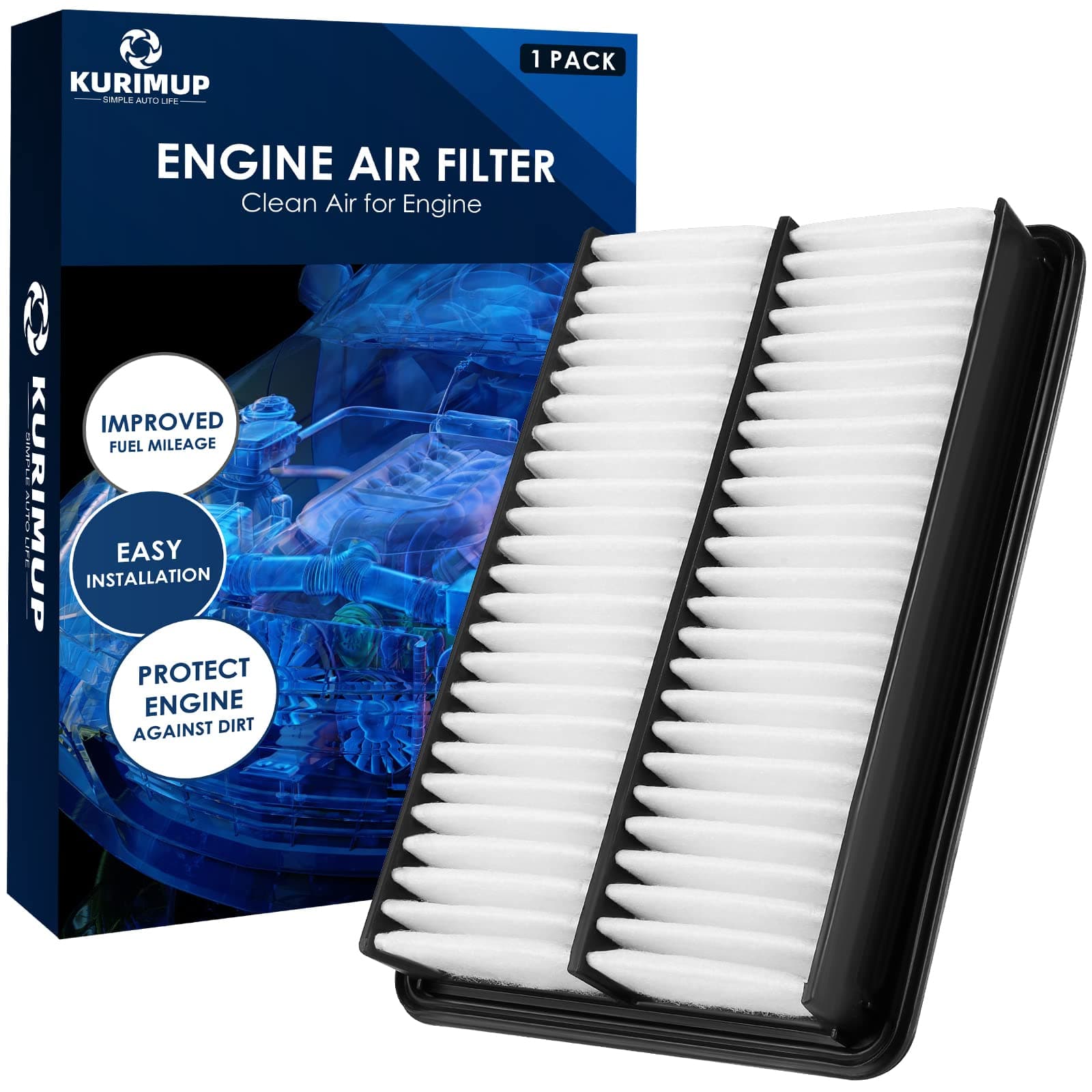CA11259 Replacement Engine Air Filter(PE07-13-3A0A), Efficient Filtration Offers 99% Air Purification, Fit for Mazda 3 (2014-2018),Mazda 6 (2014-2021),Mazda CX-5(2013-2022).