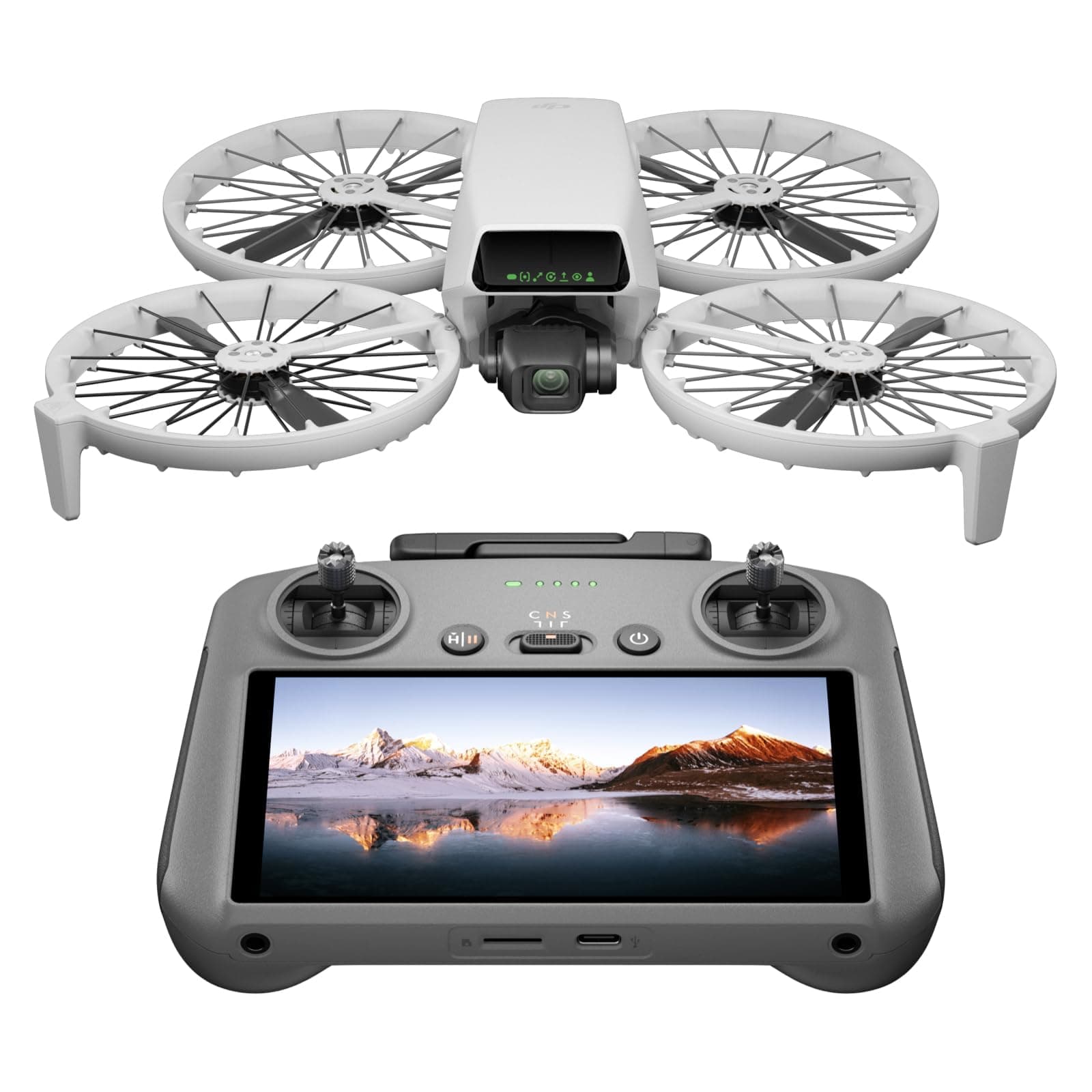 Flip With RC 2 Screen Remote Controller, Follow Me Drone With 4K UHD Camera for Adults, Under 249 g, 3-Axis Gimbal Stabilization, 13km Video Transmission, Palm Takeoff, 31-Min Flight Time