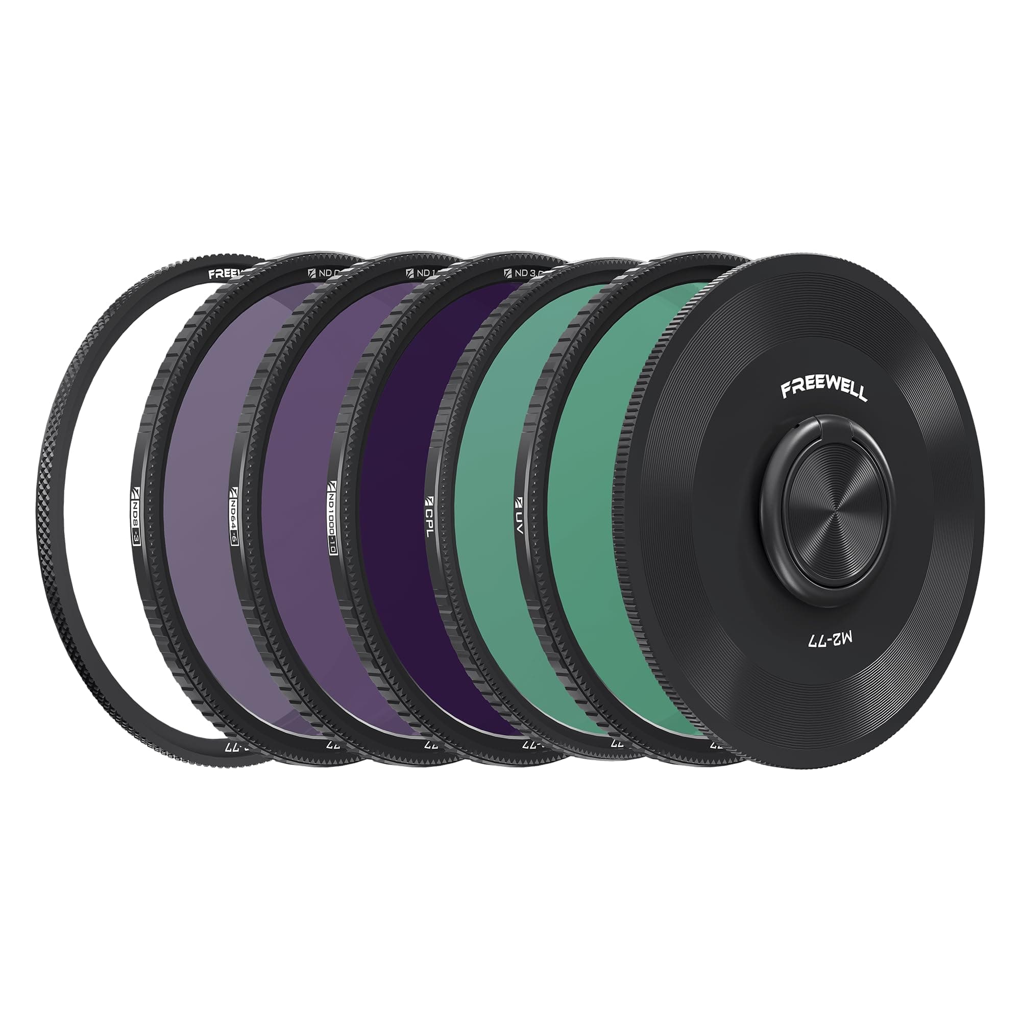 M2 Magnetic Quick Swap 5-Pack 77mm ND8, ND64, ND1000, CPL & UV Filters