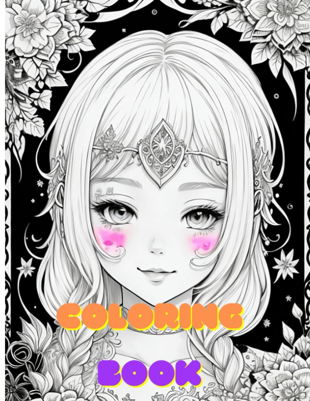 Coloring Book girl cute 8.5*11: enjoin
