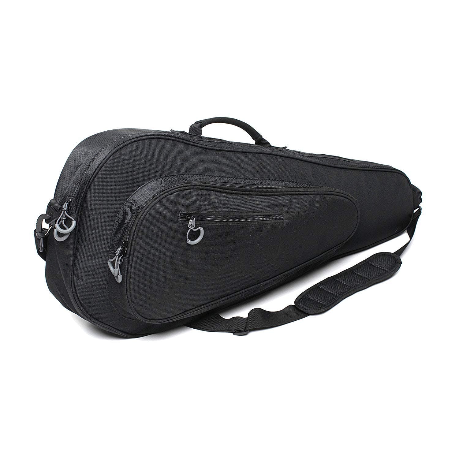 Premium Tennis Bag, 3 Racquet Holder in Black