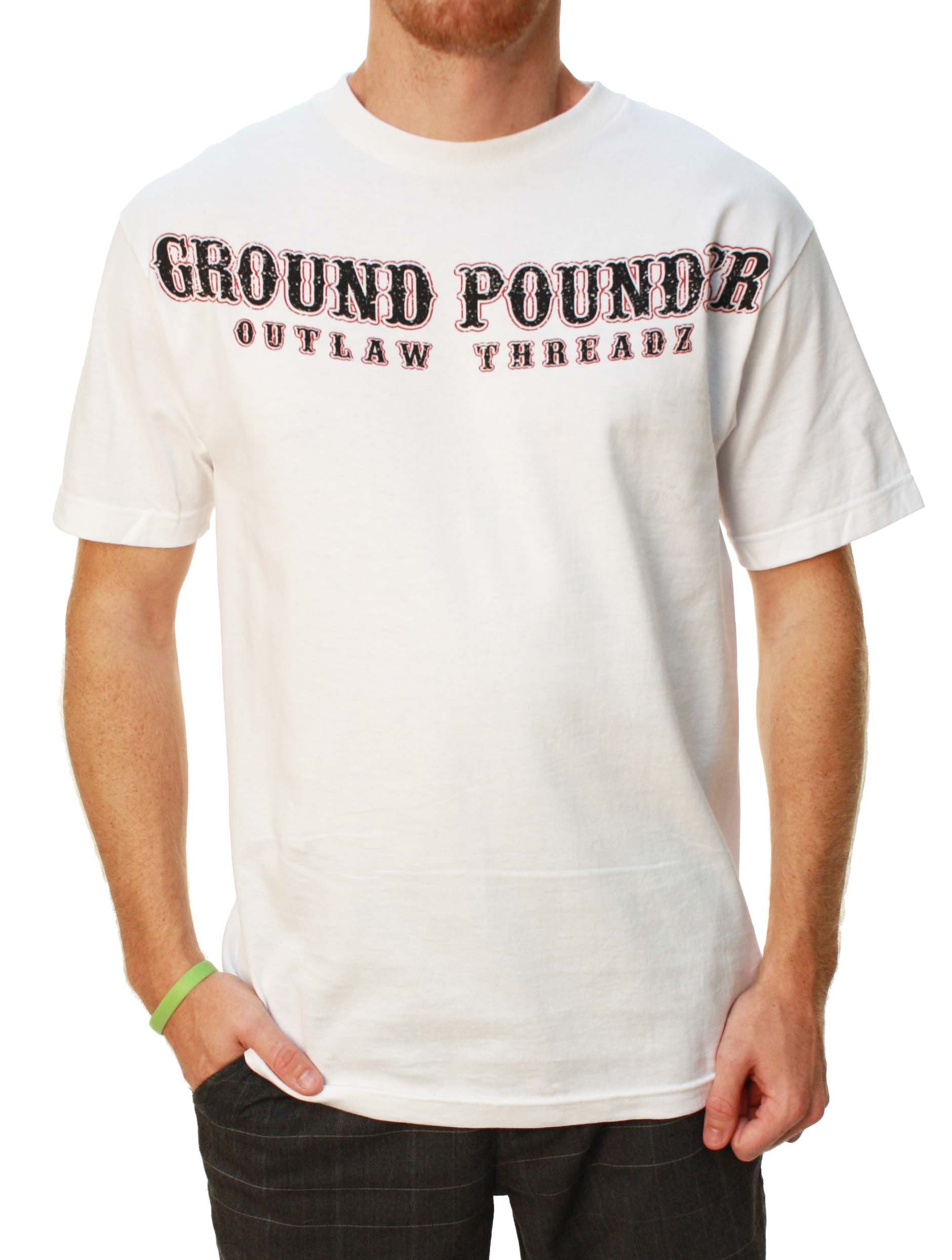 Men's Ground Pounder Crew Neck Short Sleeve T-Shirt-2XB