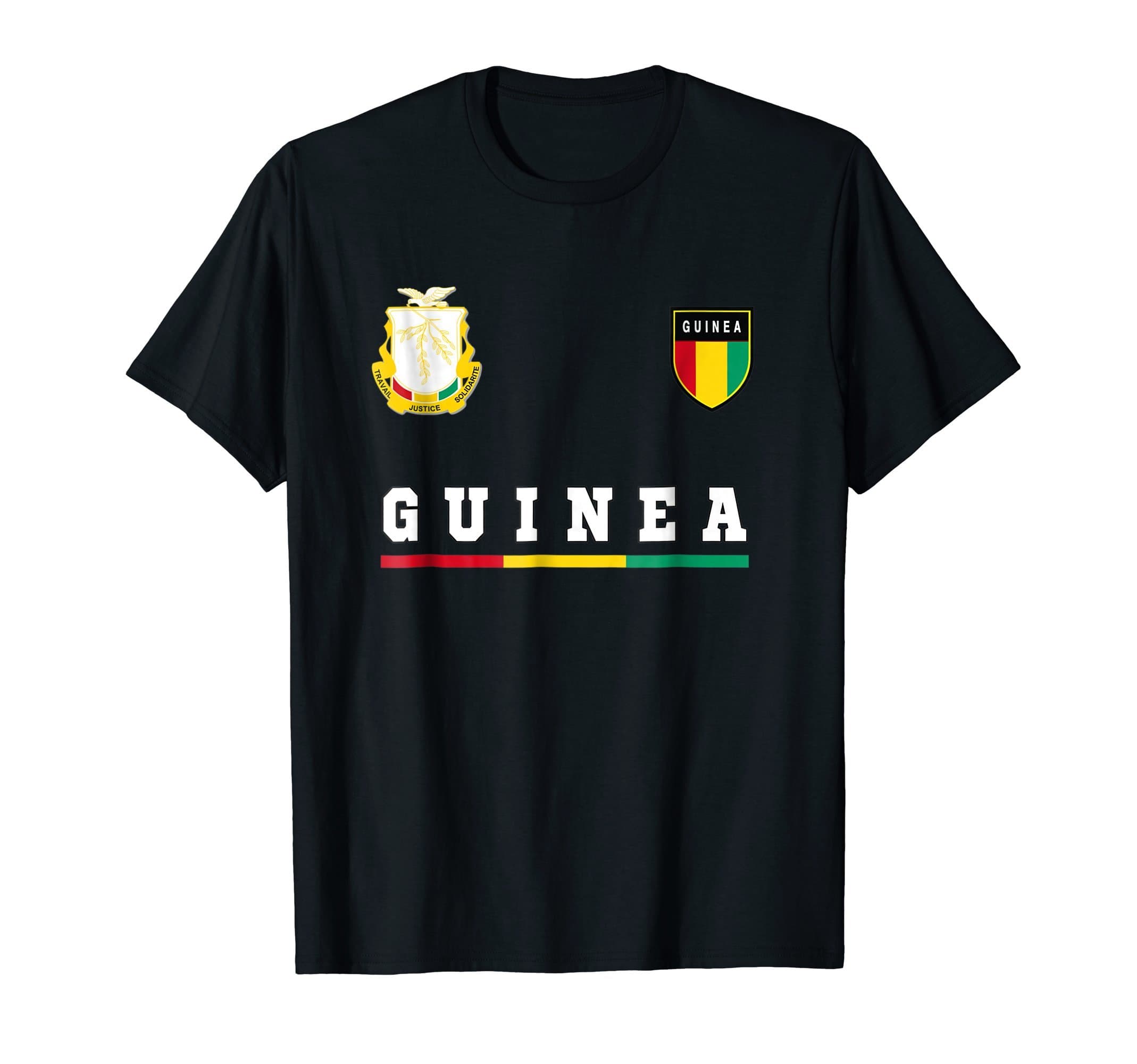 Guinea Sport/Soccer Jersey Tee Flag Football Conakry T-Shirt