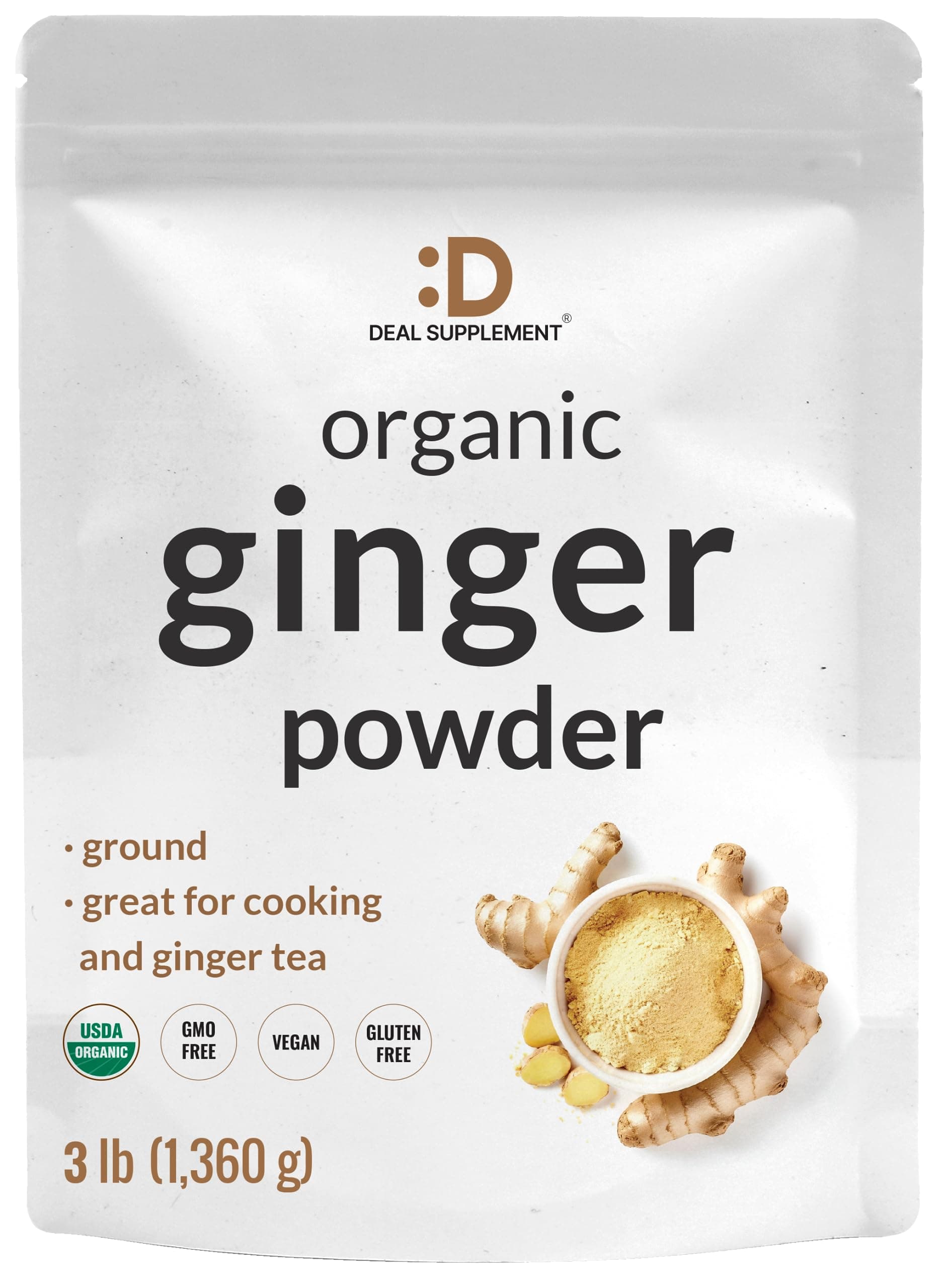 ORGANIC GINGER POWDER 3LB