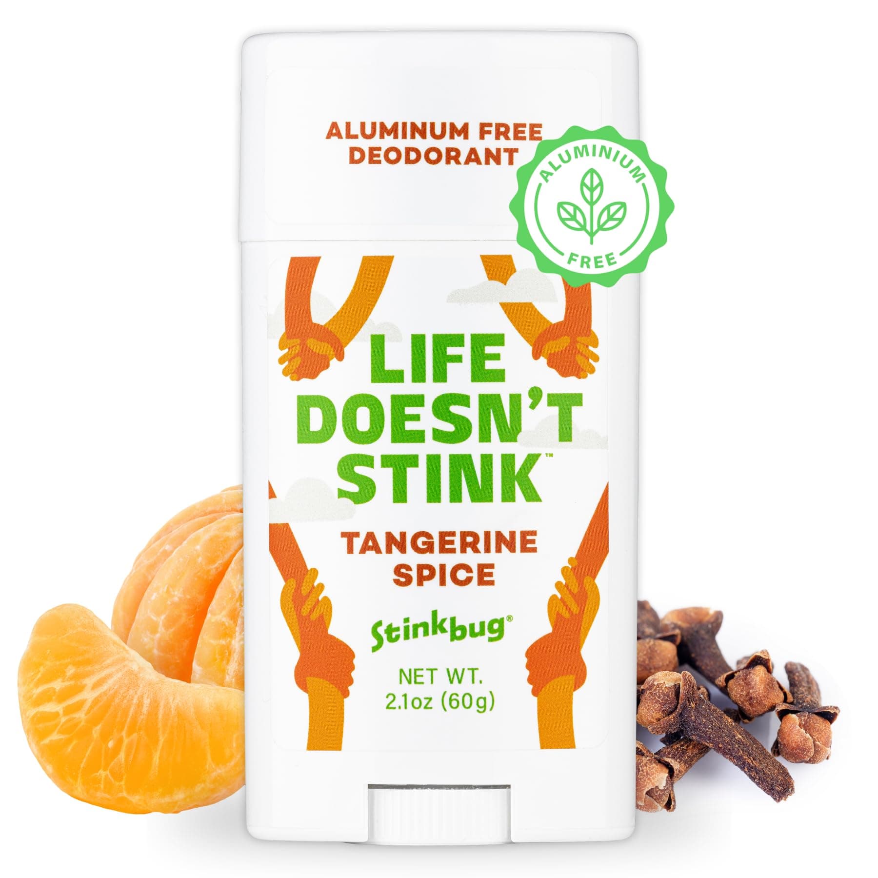 Stinkbug NaturalsTangerine Spice Natural Deodorant Aluminum Free No Parabans, 2.1 oz