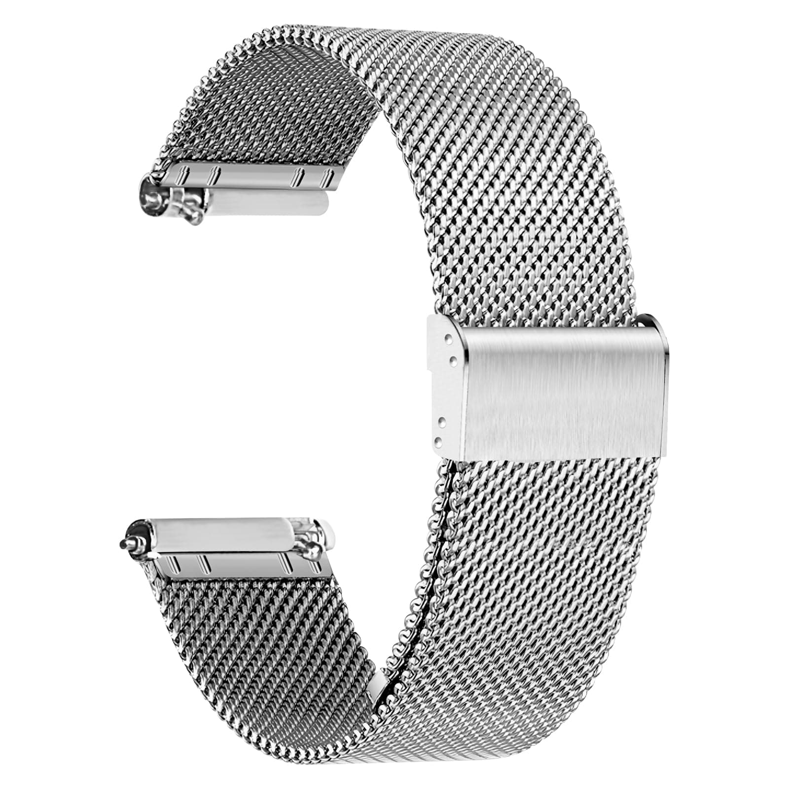Mesh Watch Band Metal - Black Quick Release Watch Bands for Men Women - Stainless Steel Smart Watches Strap Bracelet Replacement - 10mm 12mm 14mm 16mm 18mm 20mm 22mm