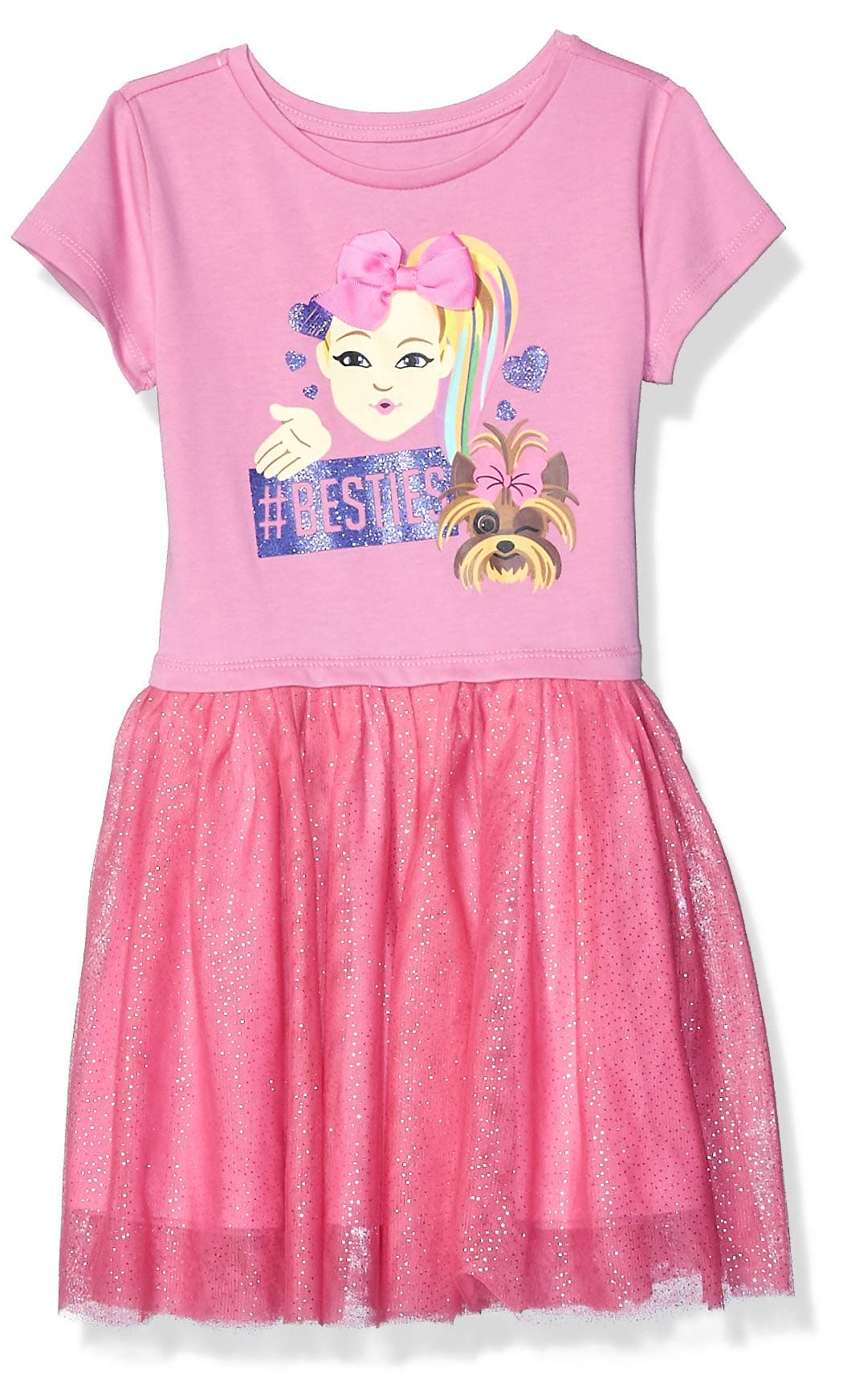 JoJo Siwa Girls' TTYL Emoji Tutu Dress with Tulle Skirt