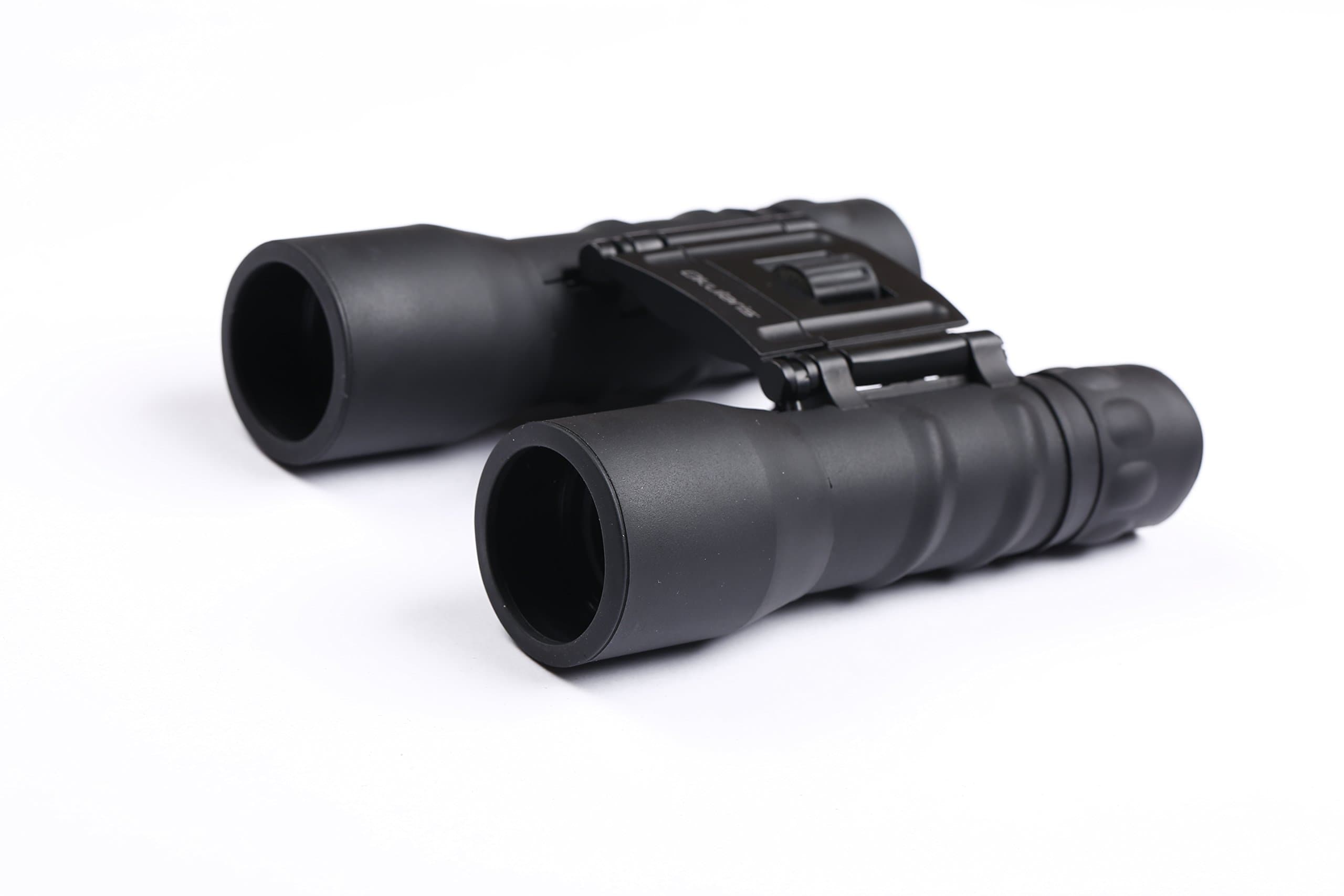 Okularis® 16x32mm Compact Binoculars with Protective Rubber Armoring, Soft Case and Strap
