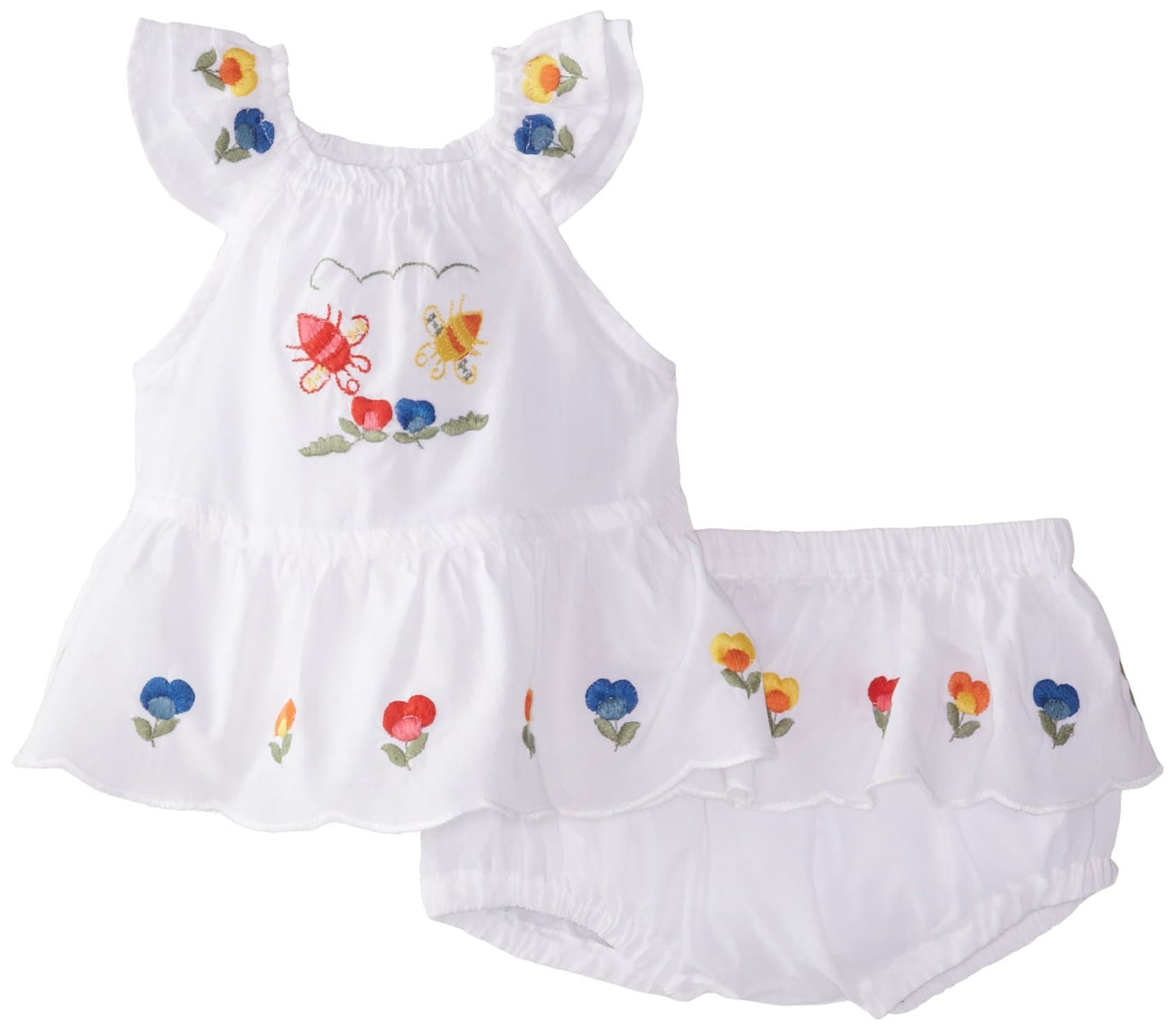 Stella McCartney Baby-Girls Newborn Molly Embroidered Top and Bloomer Set