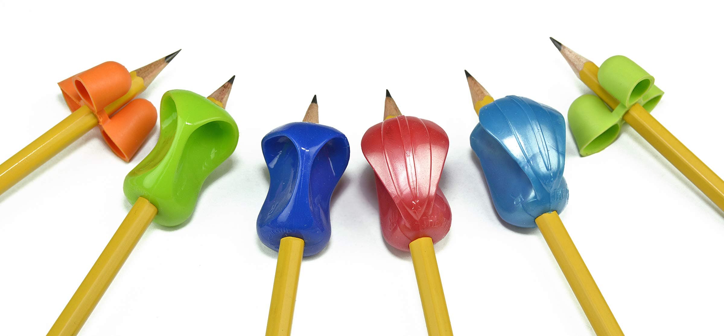 The Pencil Grip Early Childhood Set of 6, Writing Aid Set for Righties and Lefties, Assorted Colors - ECG-006
