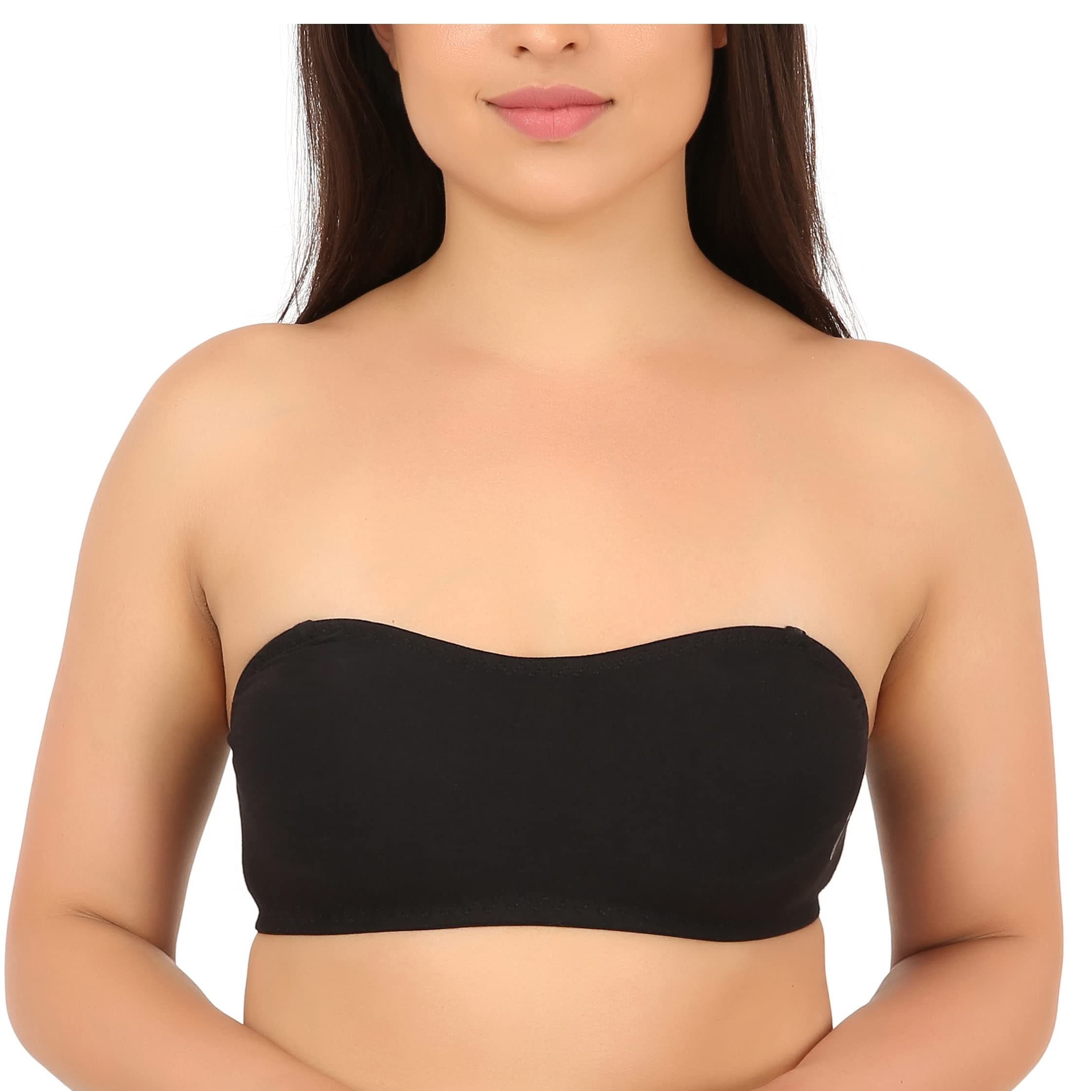 UltrafitU Tube Bra Cotton Lycra with Transparent Strap Free Women/Girl