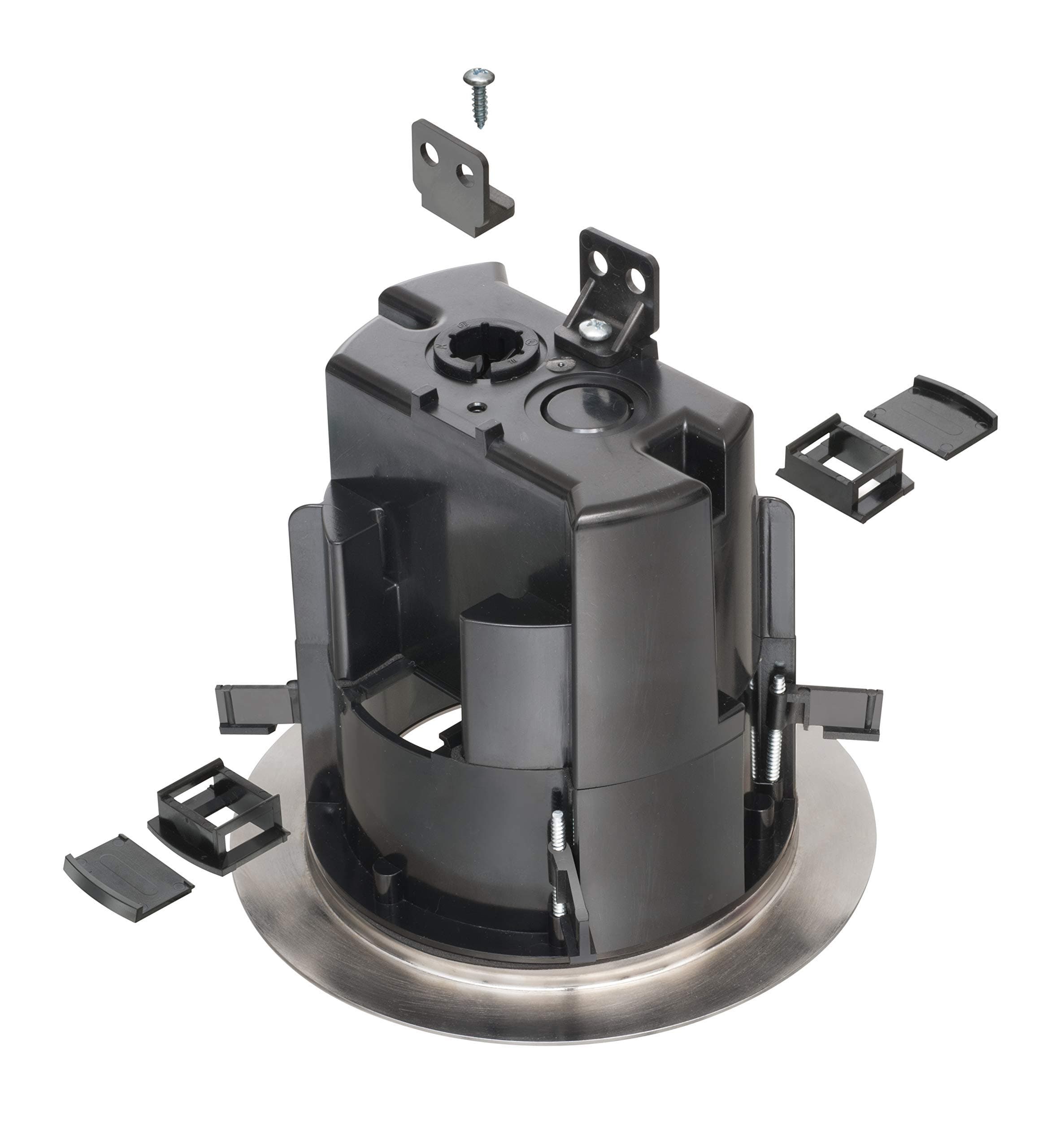 ARLINGTONFLBR5420 Recessed Power and Data Round Floor Box (Nickel)