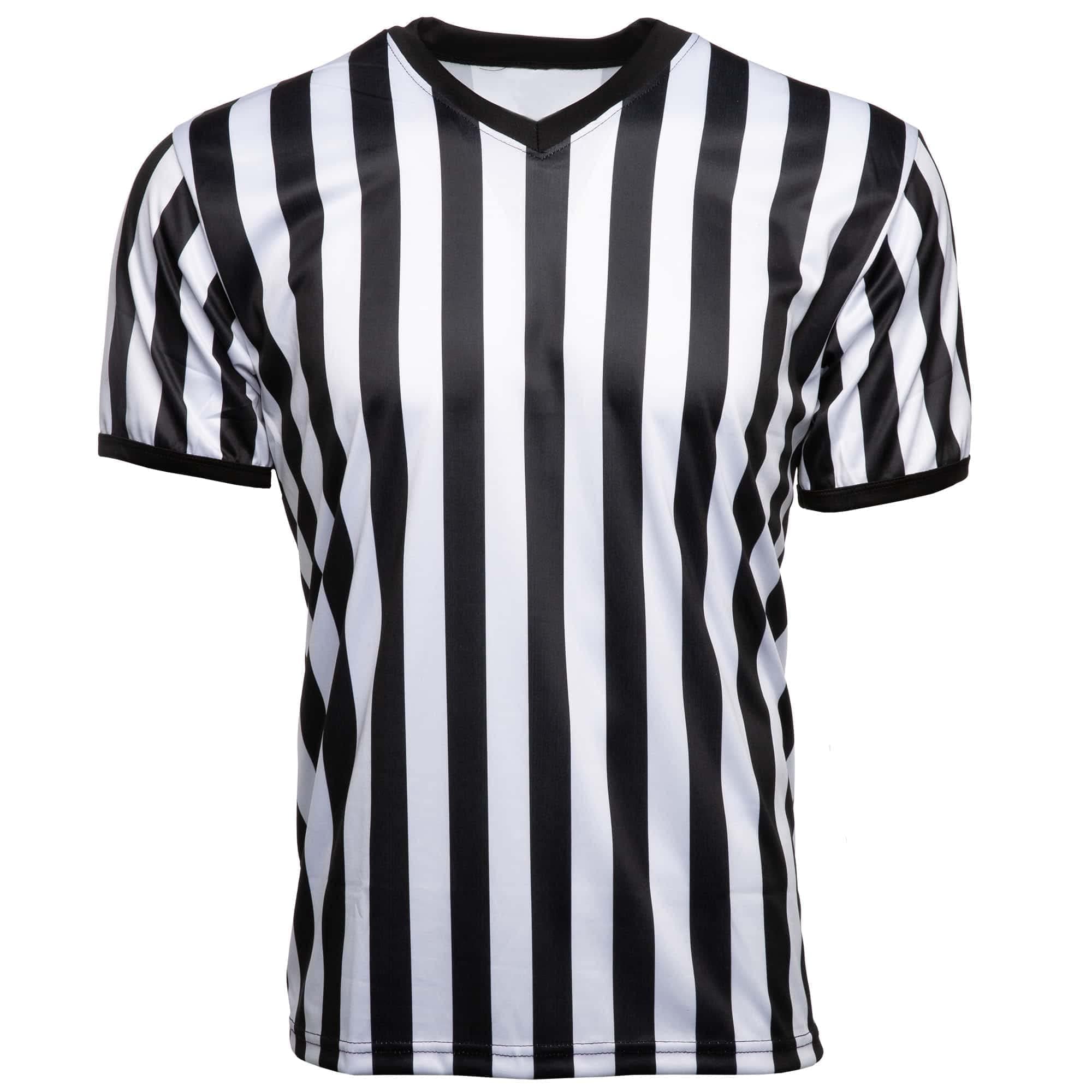 Murray Sporting GoodsMen's V-Neck Referee Shirt | Mens Official Short Sleeve Pro-Style V-Neck Officiating Referee Shirt