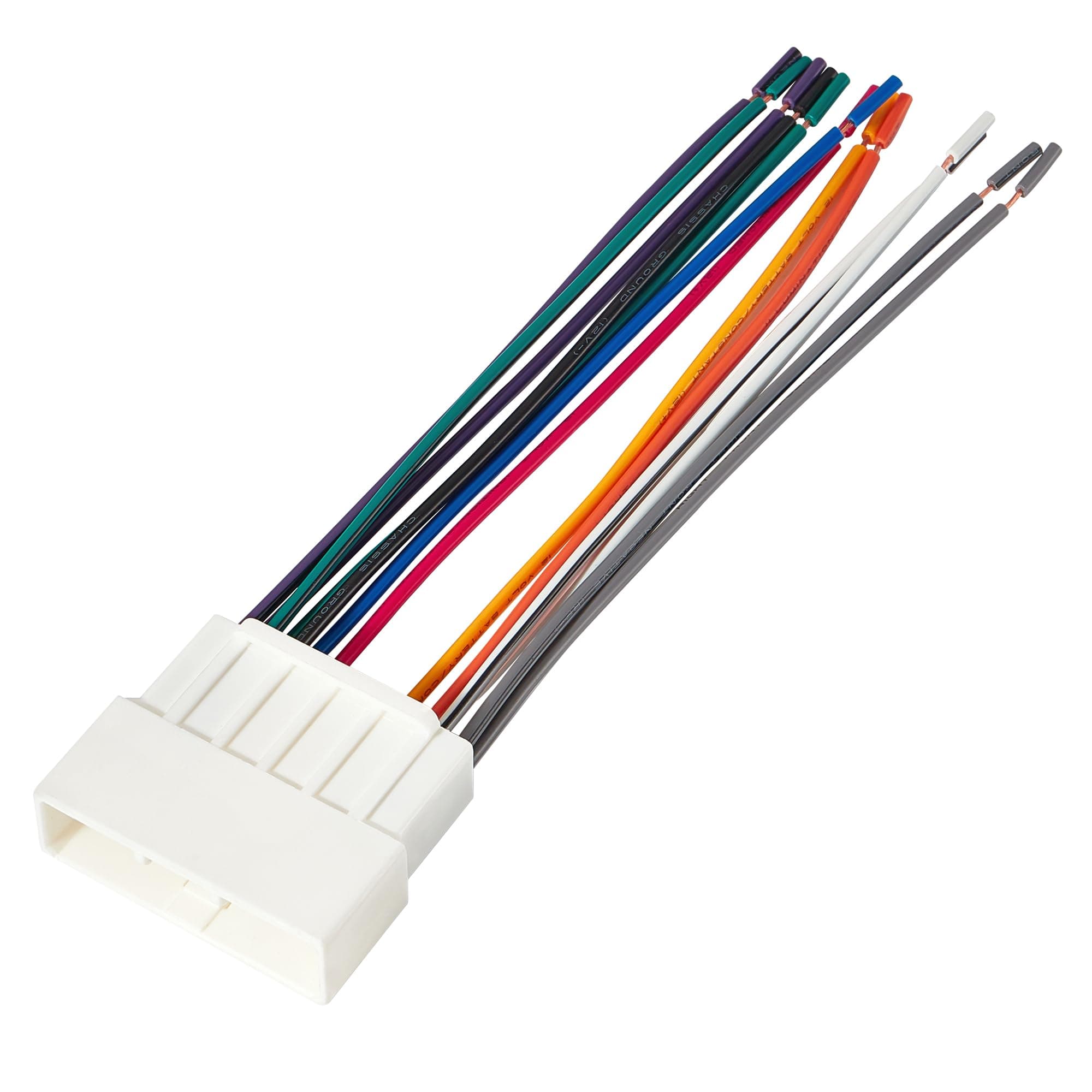 RED WOLF Radio Wiring Harness Adapter 16-Pin Connector Replacement for Honda Accord Civic CRV 1986-1998, Acura Integra CL RL 1986-2001 Vehicles Aftermarket Stereo Cable Plug