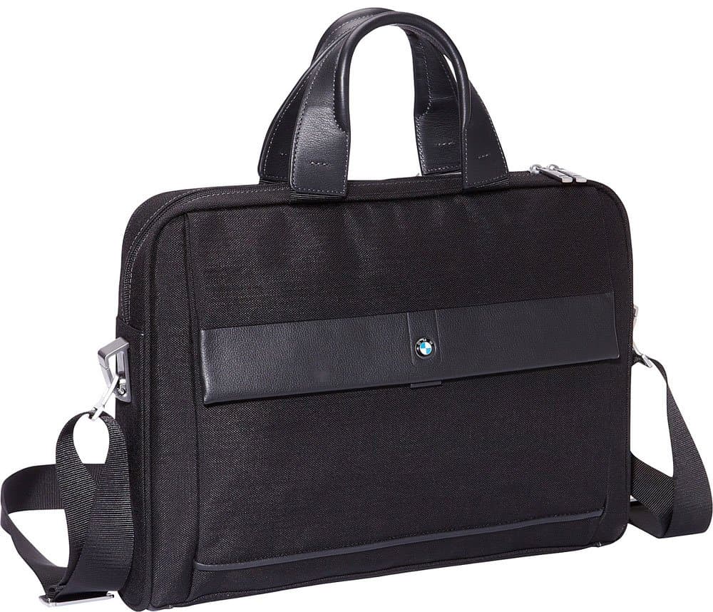 BMW Luggage Slim Toploader Laptop Briefcase
