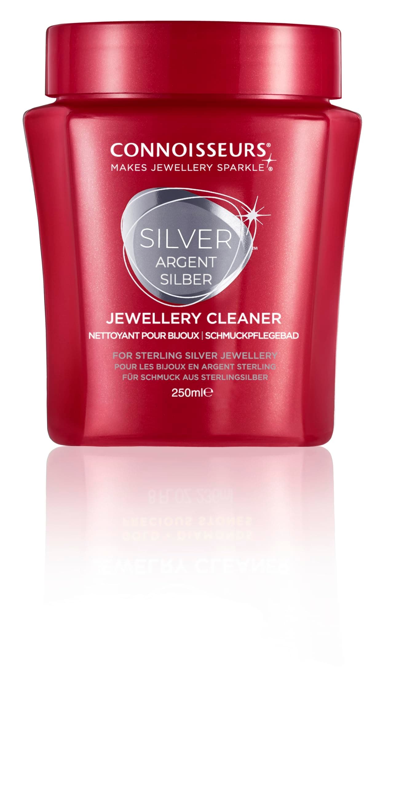 Connoisseurs Jewellery Cleaner | Silver Cleaner for Jewellery | 8oz Sterling Silver Polish for Necklaces, Rings & Earrings | Clean, Shine & Protect