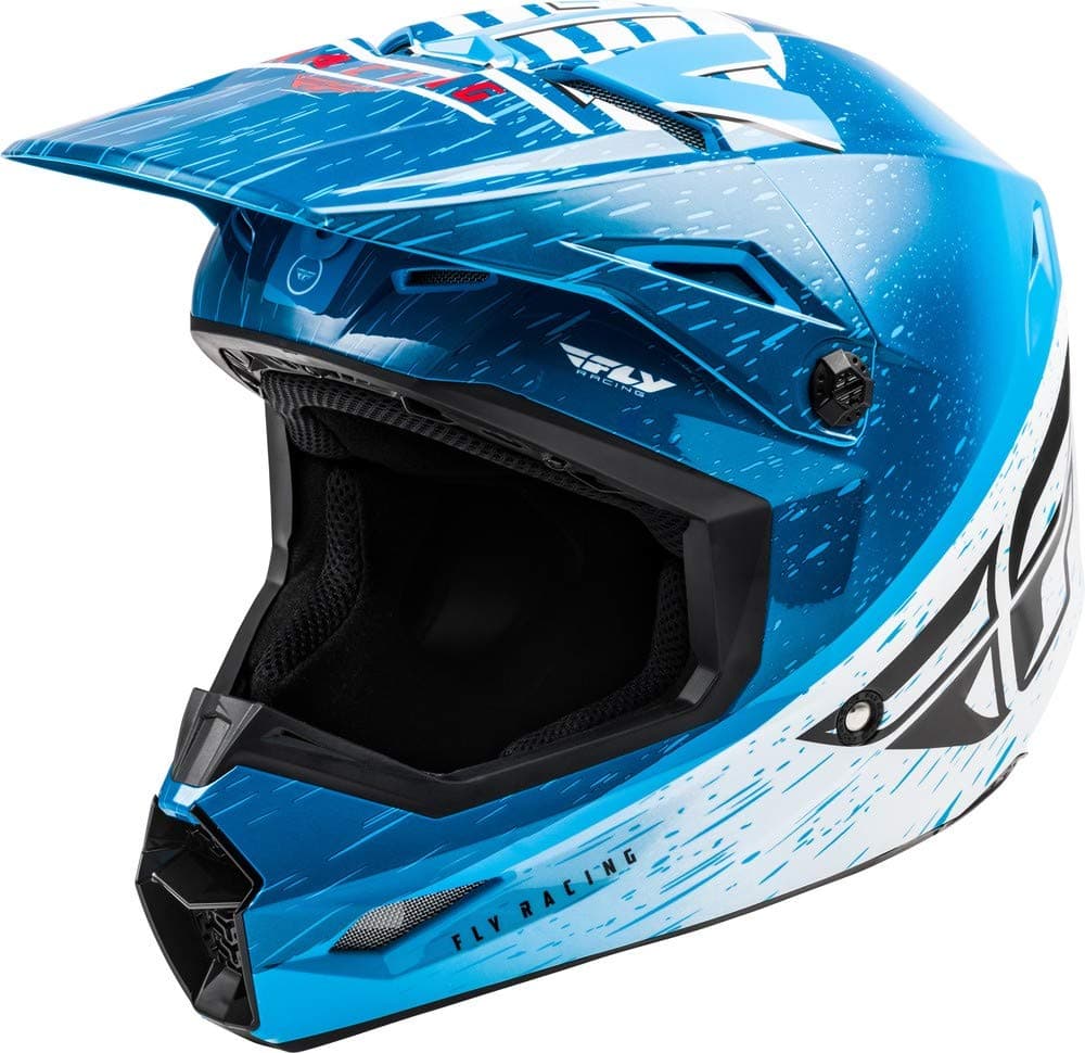 Fly Racing 2020 Youth Kinetic Helmet - K120 (Large) (Blue/White/RED)
