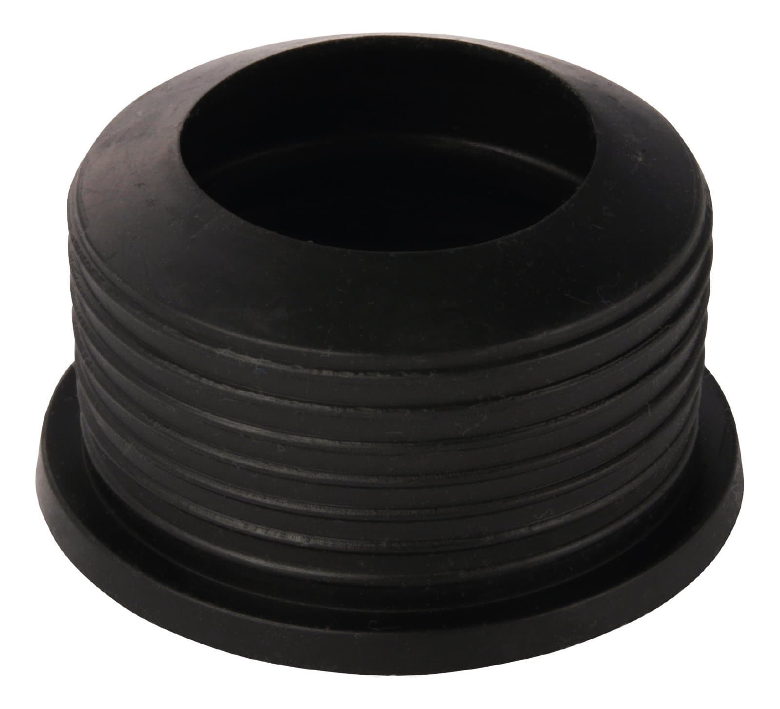 Sanitop-Wingenroth25187 7 Sink Drain 40-50 mm, HT Siphon 1 1/2 inch, Rubber Nipple for Outlet Pipe, Installation System, Black