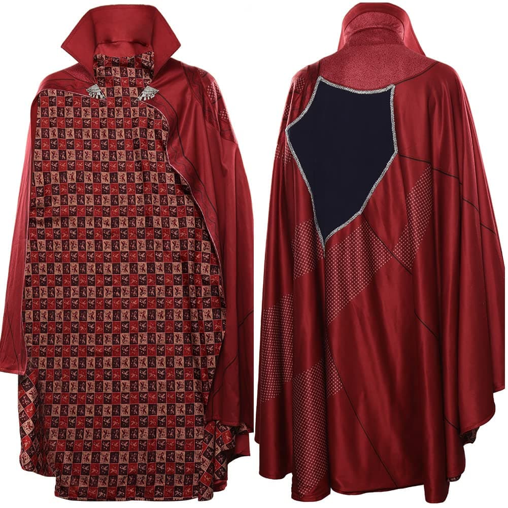 Red Costume Cape Cloak Cosplay Costume Coat Outfits Adult Men Women