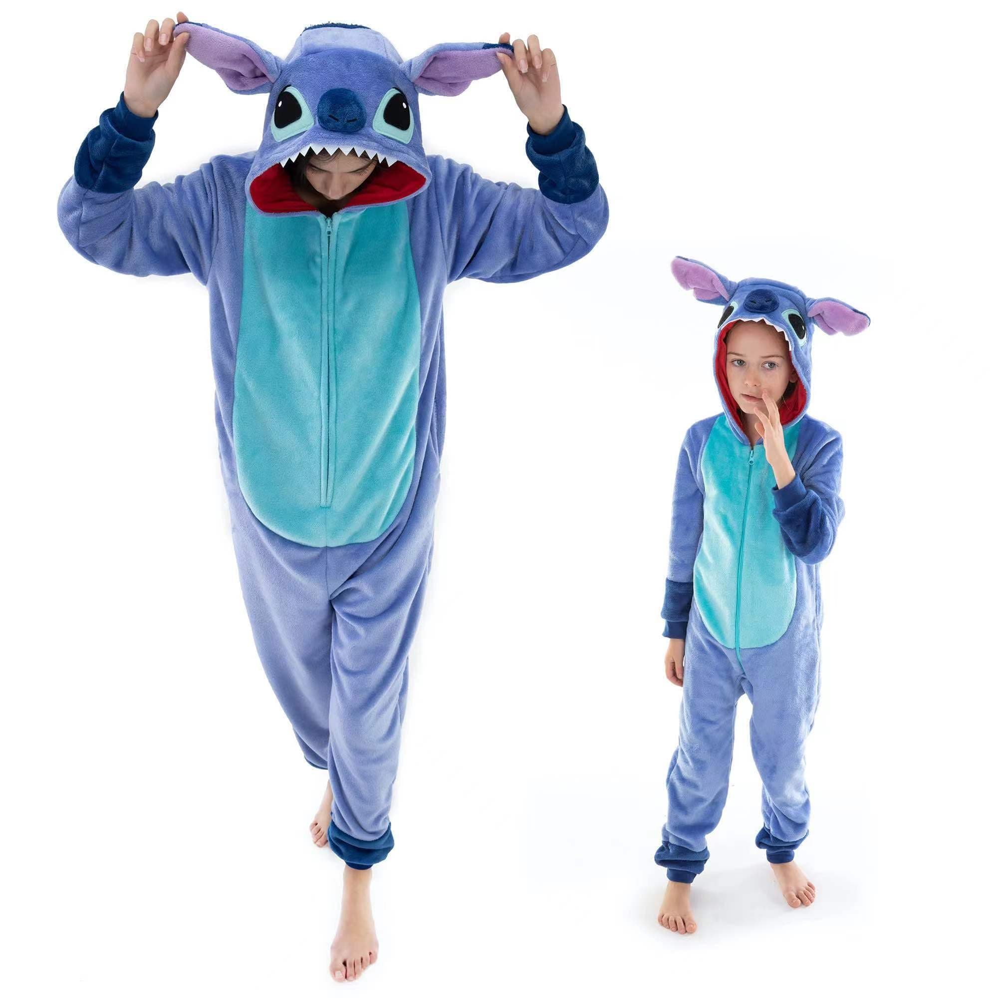 Snug Fit Unisex Adult Onesie Pajamas, Flannel Cosplay Animal One Piece Halloween Costume Sleepwear Homewear