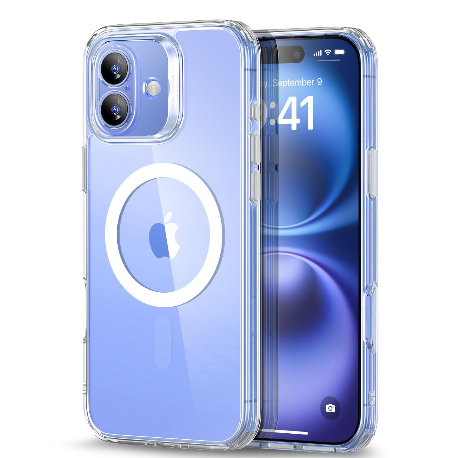 ESR for iPhone 16 Case (4 in 1) Set, Translucent Matte Case with Screen Protector, Compatible with MagSafe, Military-Grade Protection, Classic Series,Clear