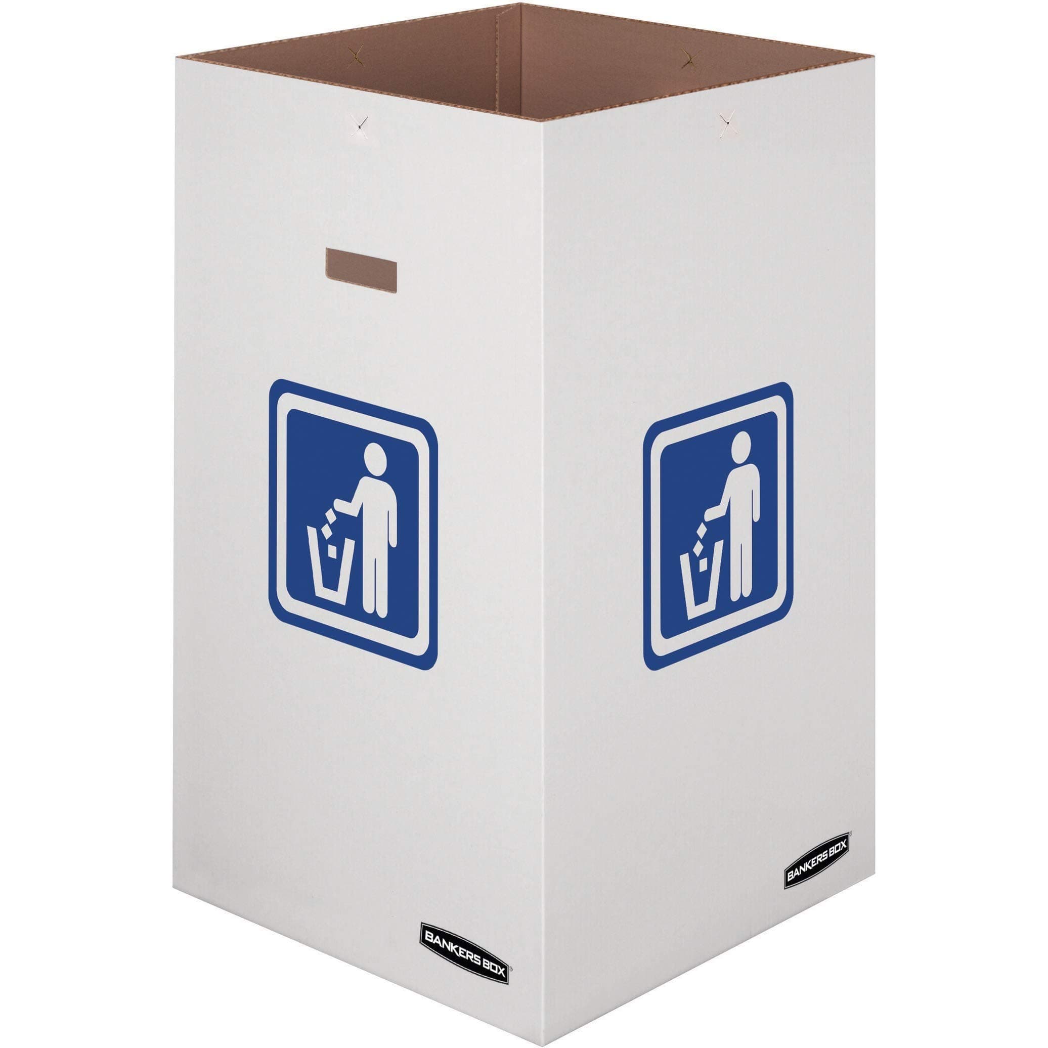 Bankers Box 10 Pack 42 Gallon Corrugated Cardboard Trash and Recycling Containers