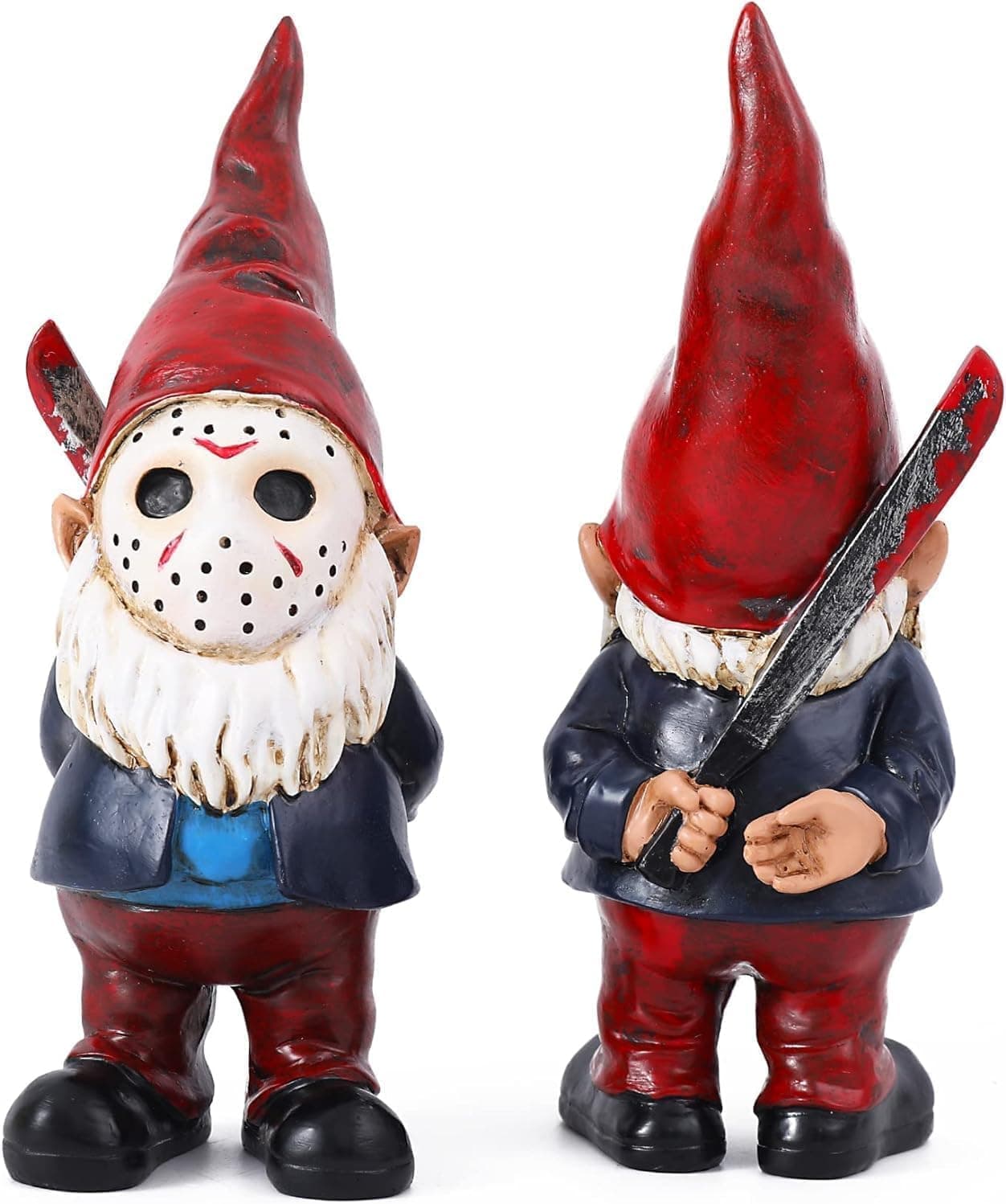 - Garden Gnome Statue Decoration Garden Decor Horror Gnomes Boo Basket