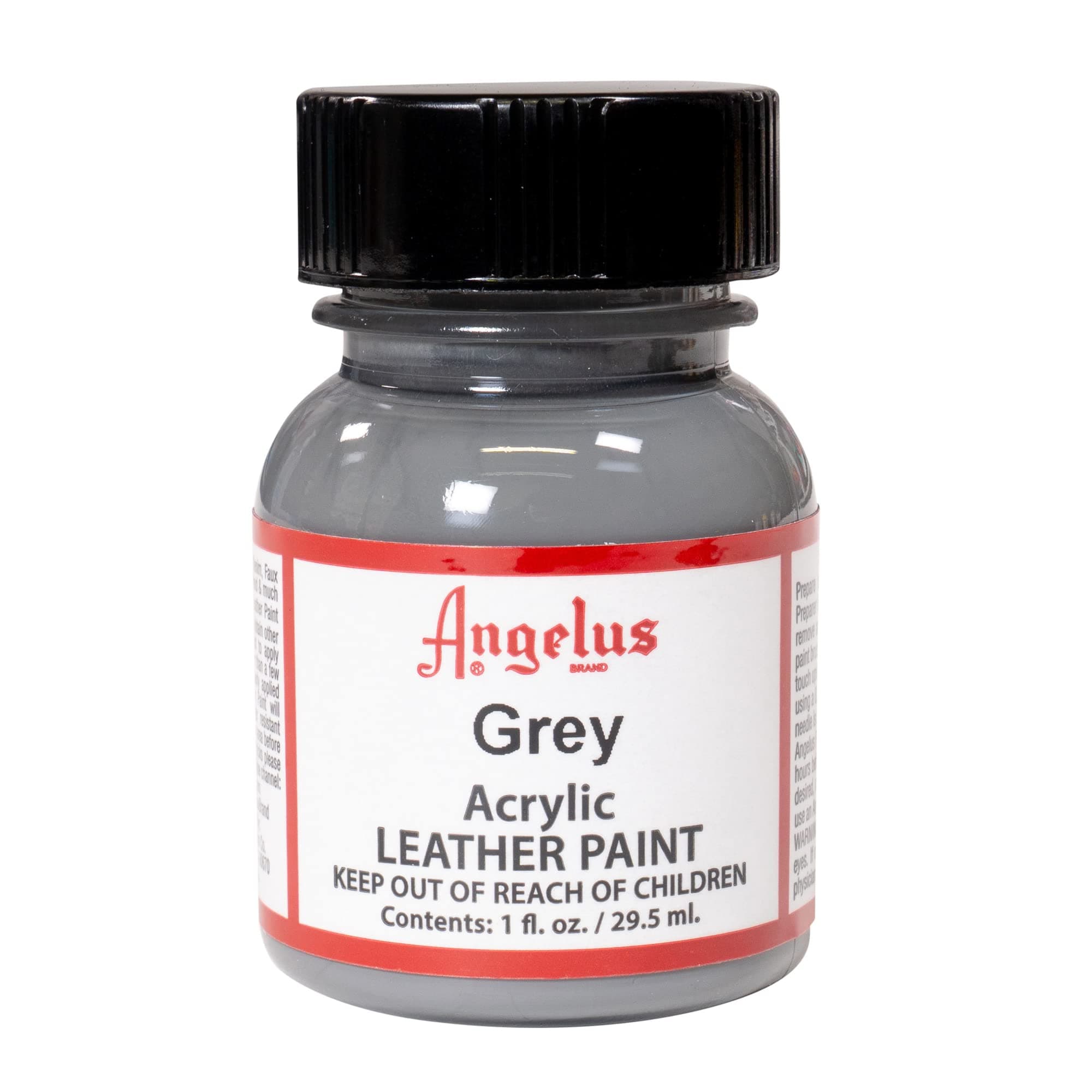 Angelus Acrylic Leather Paint, Grey, 1 oz.