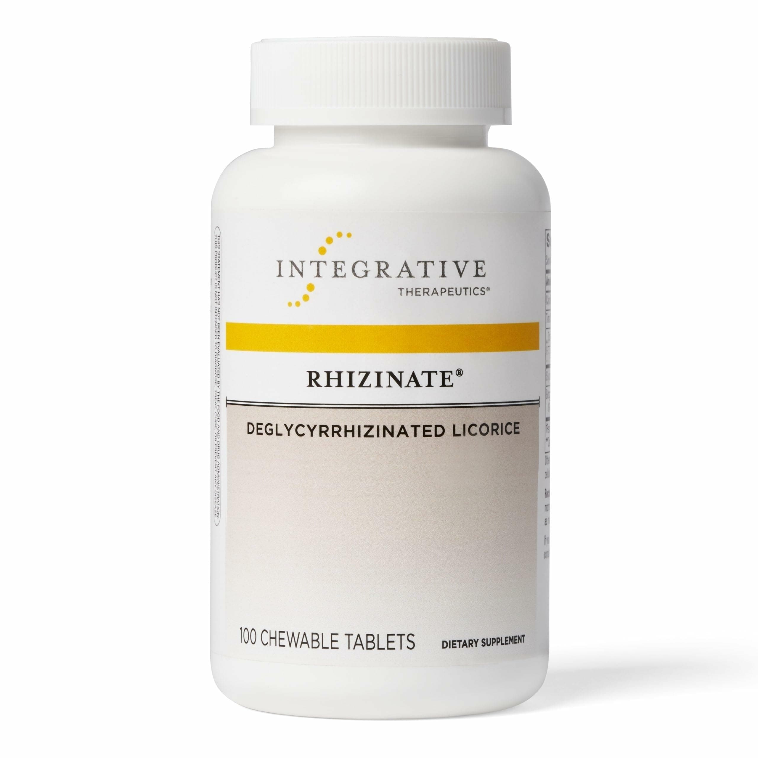 – Integrative Therapeutics Rhizinate - Digestive Supplement for Gut Health Support* - Intestinal Health Support* - Vegan, Gluten-Free & Dairy-Free - 100 Chewable Tablets (33 Servings)