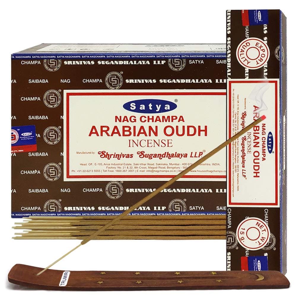 Arabian Woods Incense Sticks and Incense Holder Set Incense Satya Incense