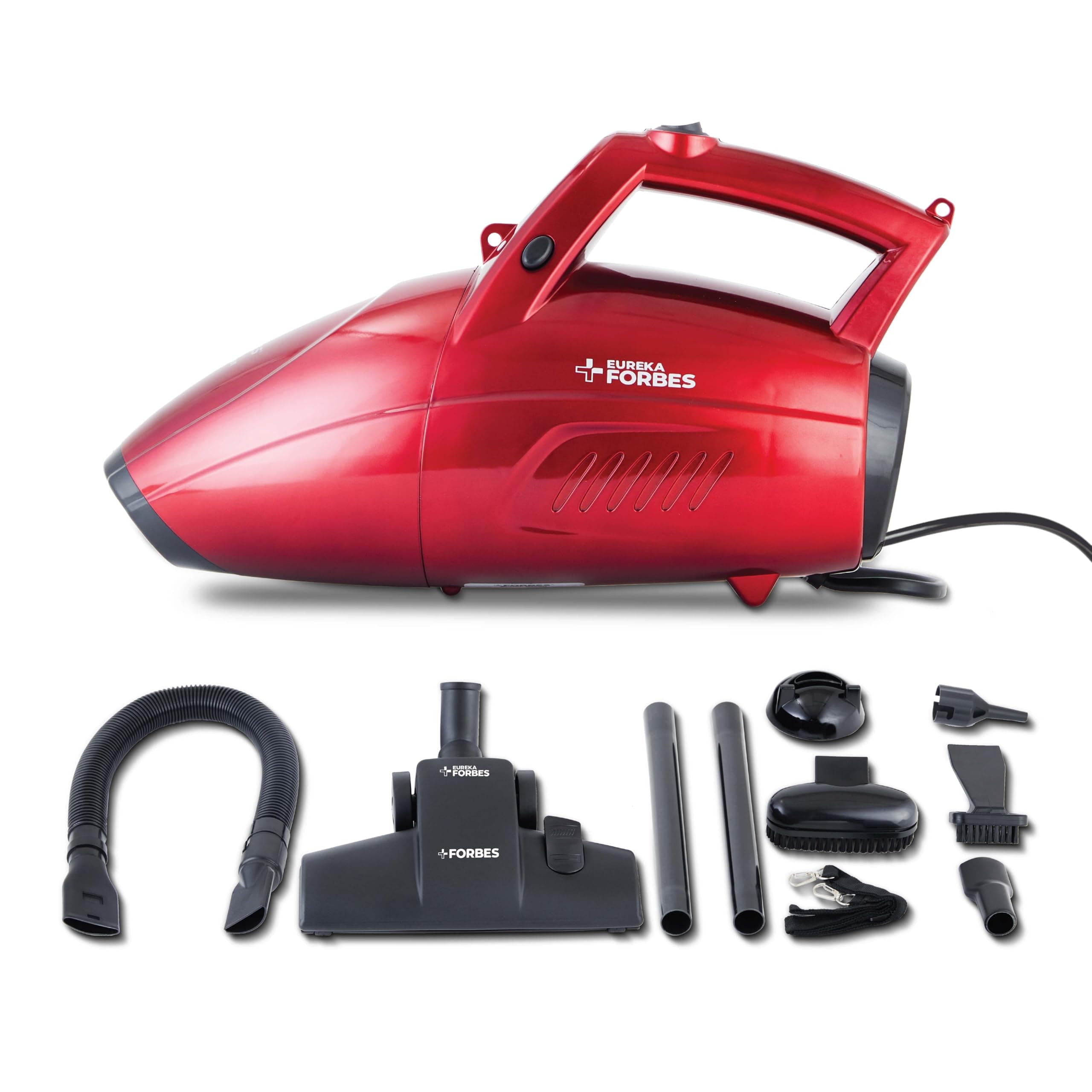 Eureka Forbes Super Clean Handheld Vacuum Cleaner | 800 W | Powerful Suction, Blower Function | 7 Accessories | Car/Home/Sofa |16ft Power Cord|Light Weight|Washable Filter | India’s #1 Vacuum Cleaner*