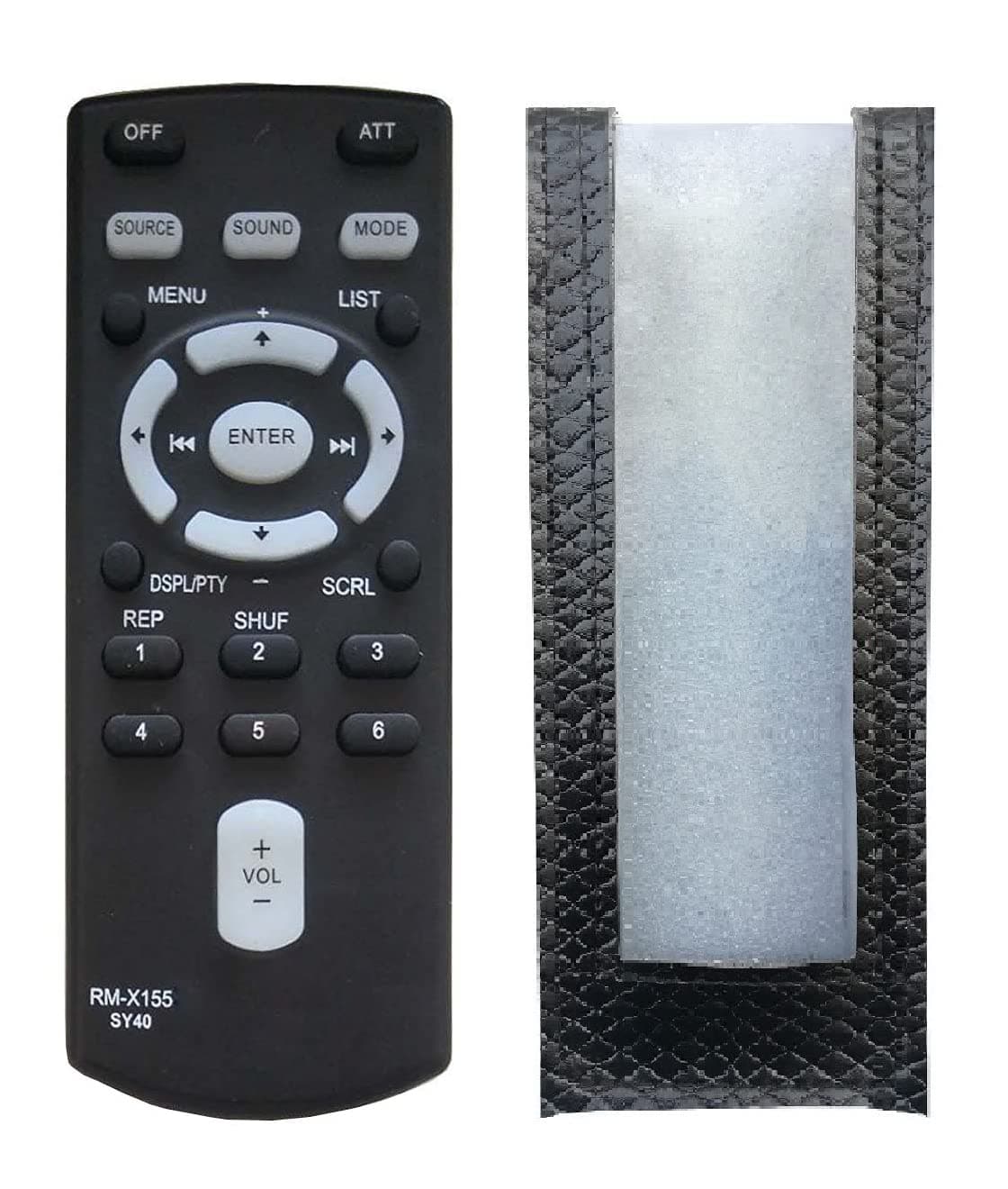 LipiWorld® RM-X155 Remote Control with Cover Compatible for Sony Car Stereo Remote with Cover