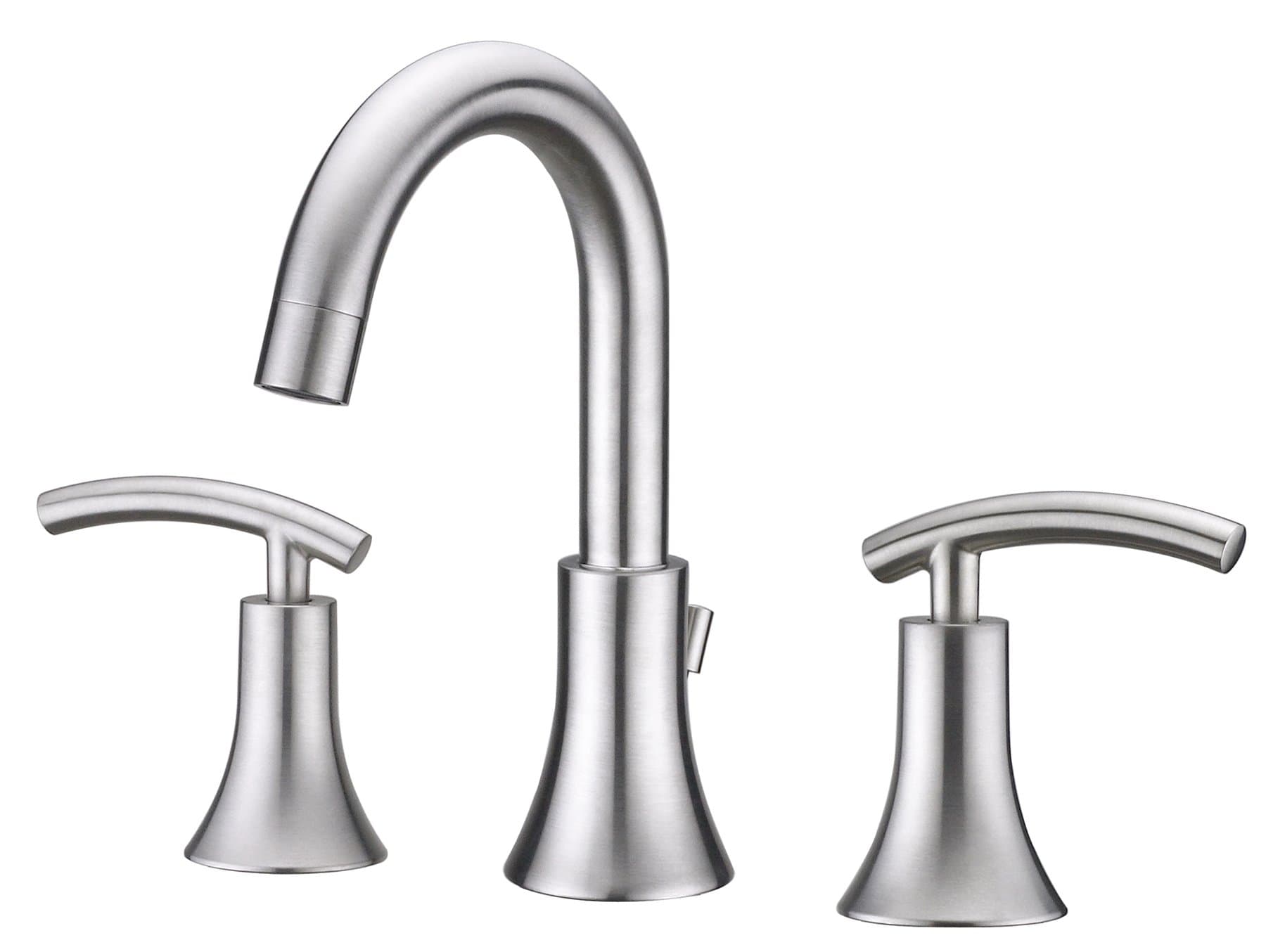 Ultra Faucets UF55313 Contemporary Collection Two-Handle Widespread Bathroom Sink Faucet, Brushed Nickel