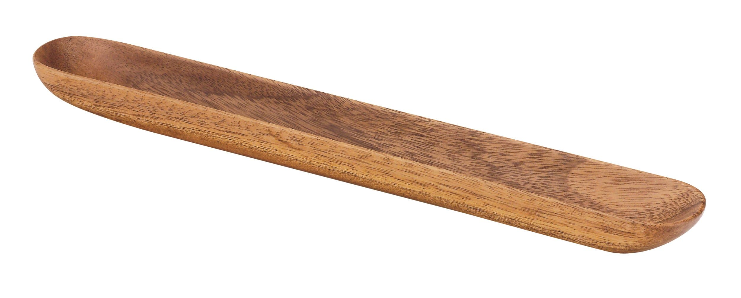 Pacific Merchants Trading Acaciaware 16- by 2- by 1.5-Inch Acacia Wood Olive Serving Tray