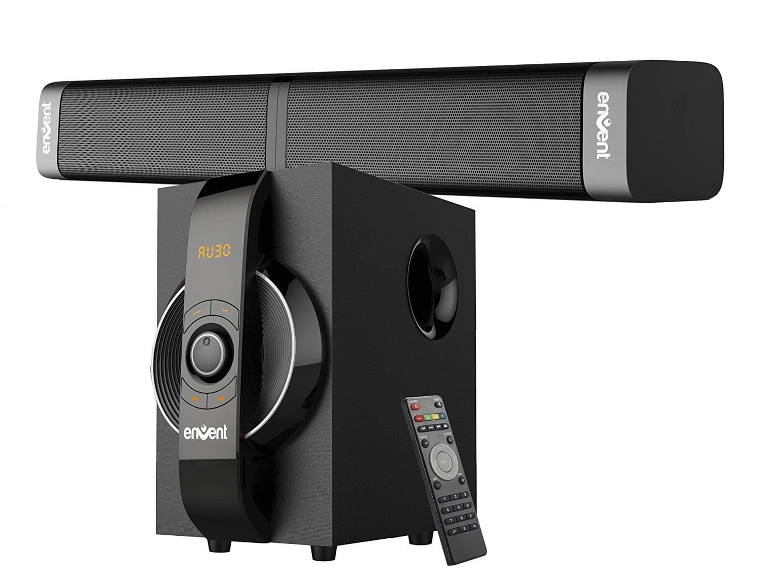 Envent Horizon 502 ET-SP21600 Bluetooth Sound Bar Cum 2.1 System (Grey)