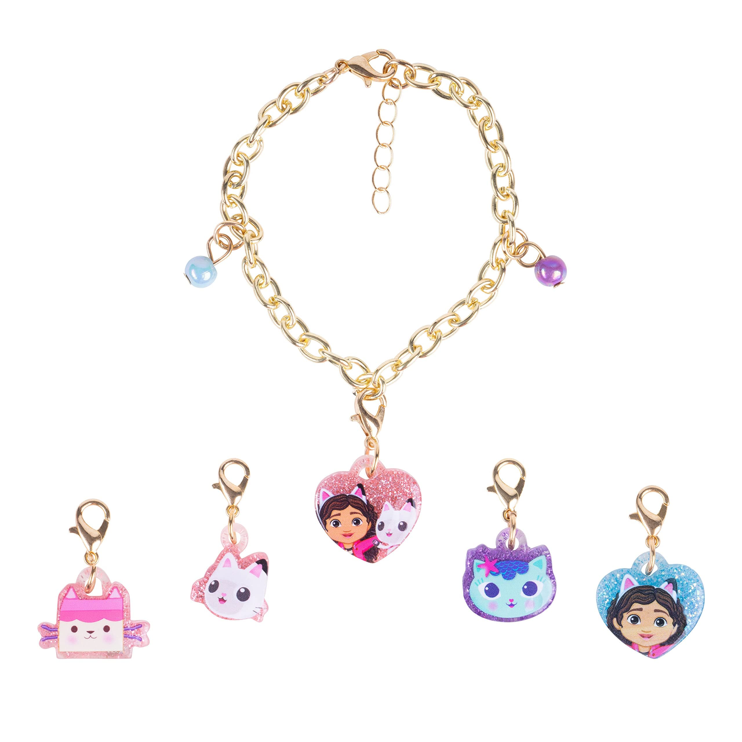Girls Add A Charm Toy Bracelet and Costume Jewelry Box Set - Ages 3+