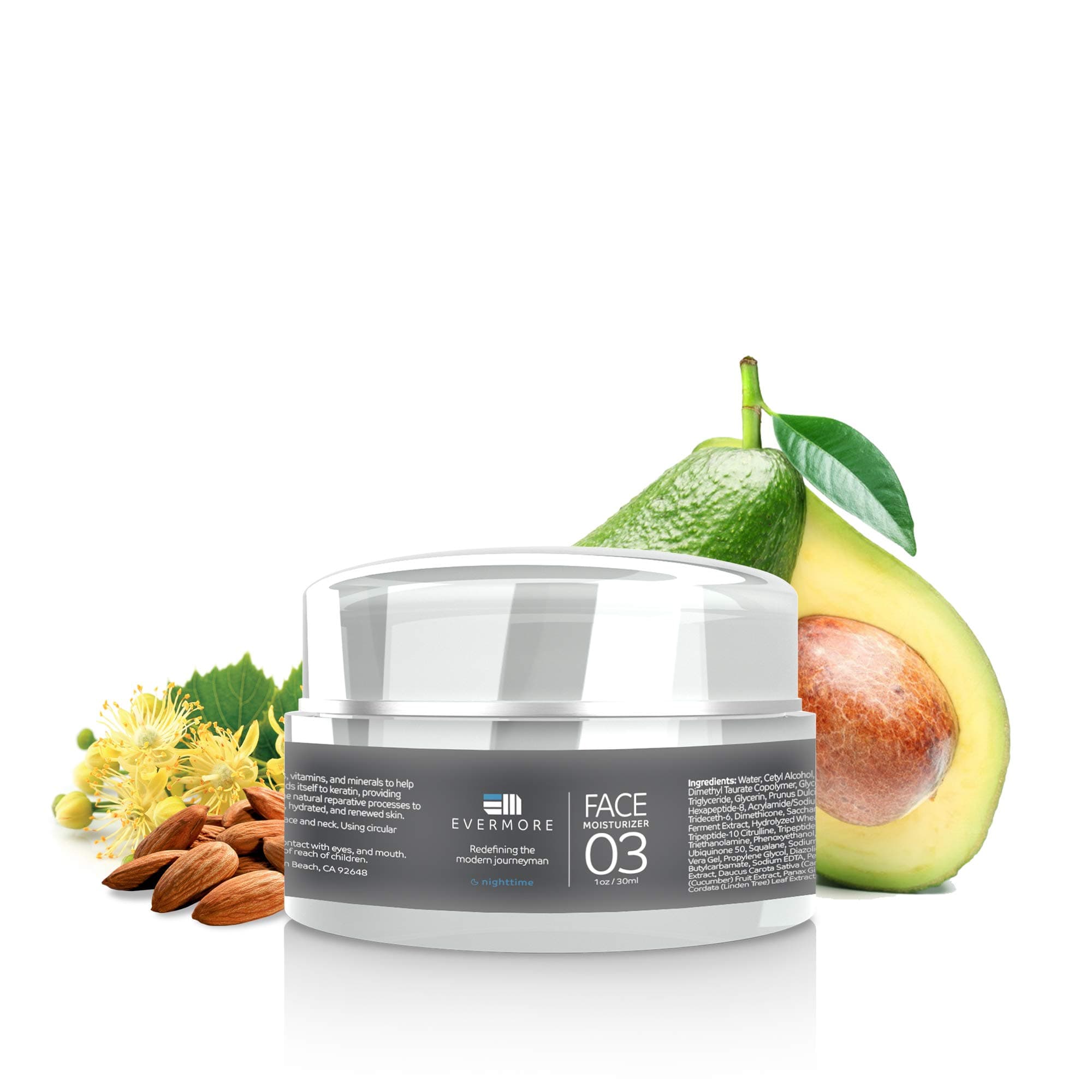 Anti-Aging Face Cream for Men, All-Natural Facial Moisturizer for All Skin Types, Wrinkle Cream and Night Cream for Men’s Skin Care, Facial Skin Care Products for Men - Evermore