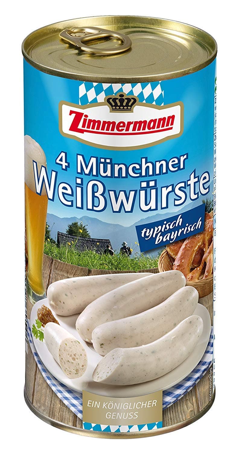 Zimmermann Weißwürste, 6 pack (6 x 530 g tin)
