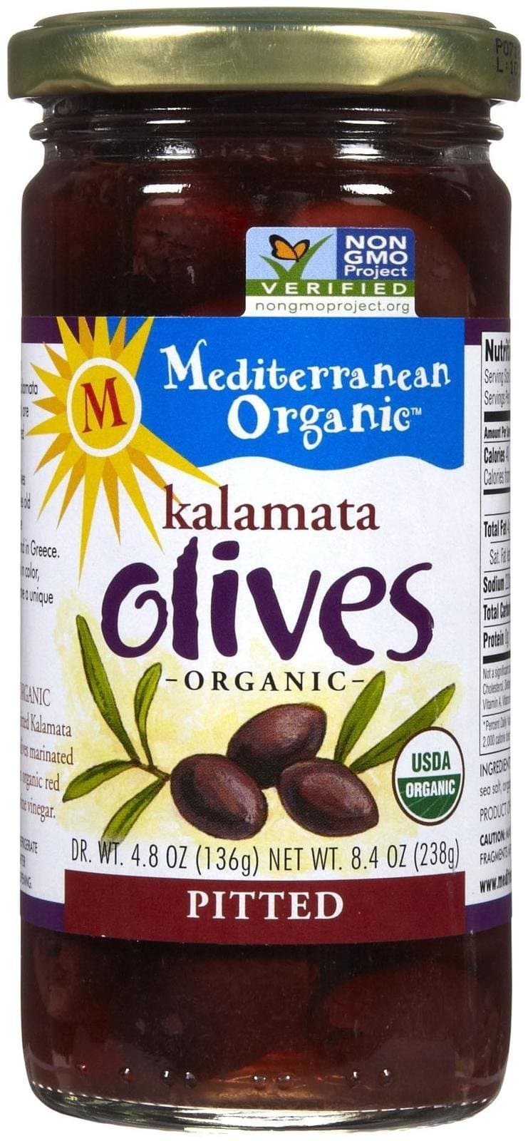 Mediterranean OrganicsOrganic Pitted Kalamata Olives, 8.4 oz