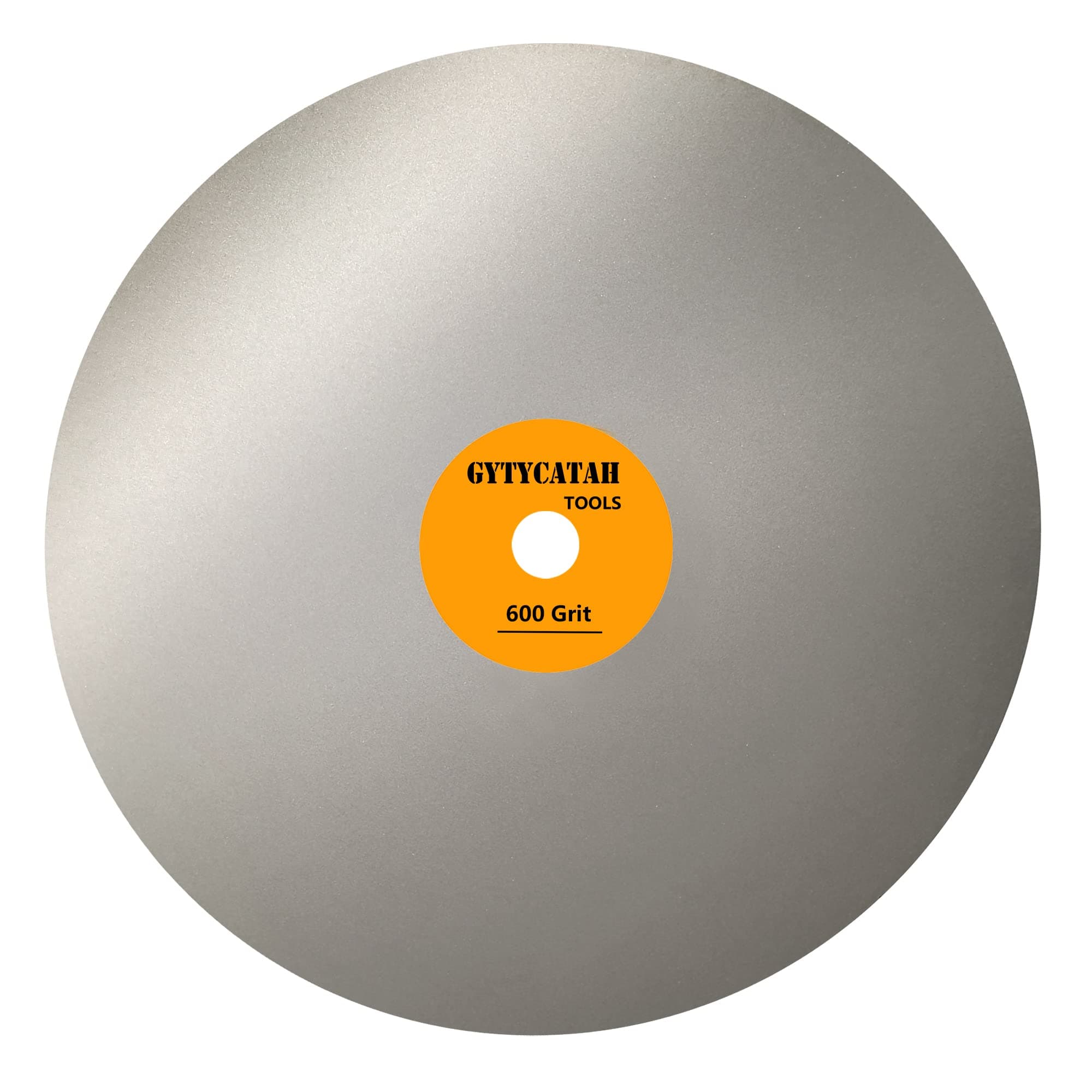 GYTYCATAH Diamond Flat Lap Disc, 8" x 1/2" Arbor 600 Grit, Diamond Coated Flat Lap Wheel for Gemstone Ceramics Stone Glass, Grinding Sanding Disc Lapping Polishing Disc