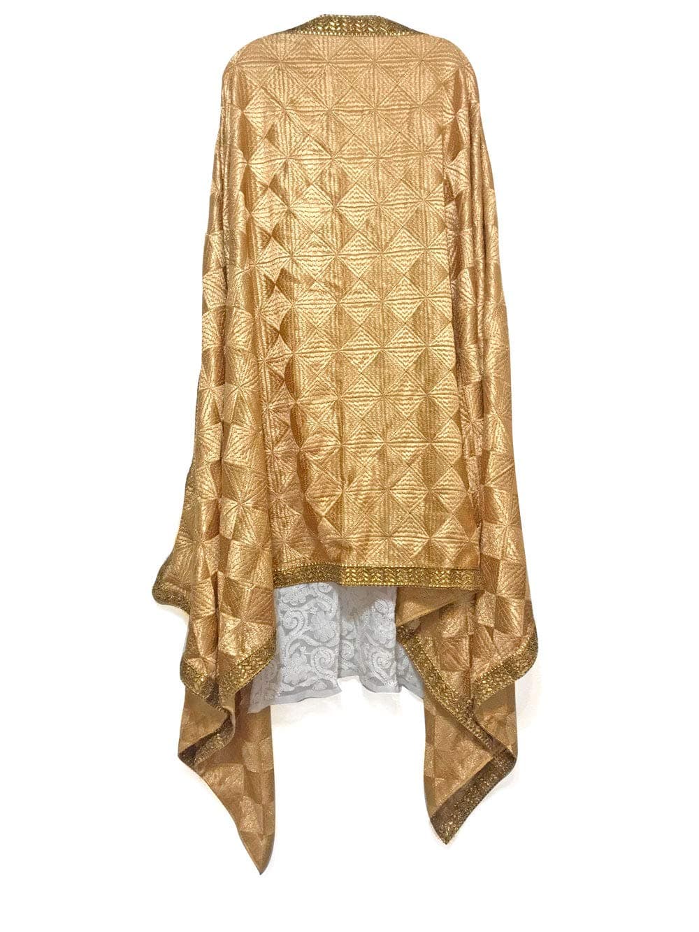 Indian Punjabi Single Color Phulkari Dupatta for Women/Border/Shawl/Wrap