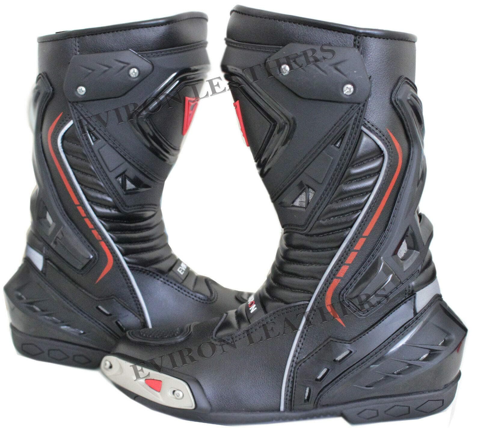 EVIRON Motorcycle Motorbike Leather Boots Racing