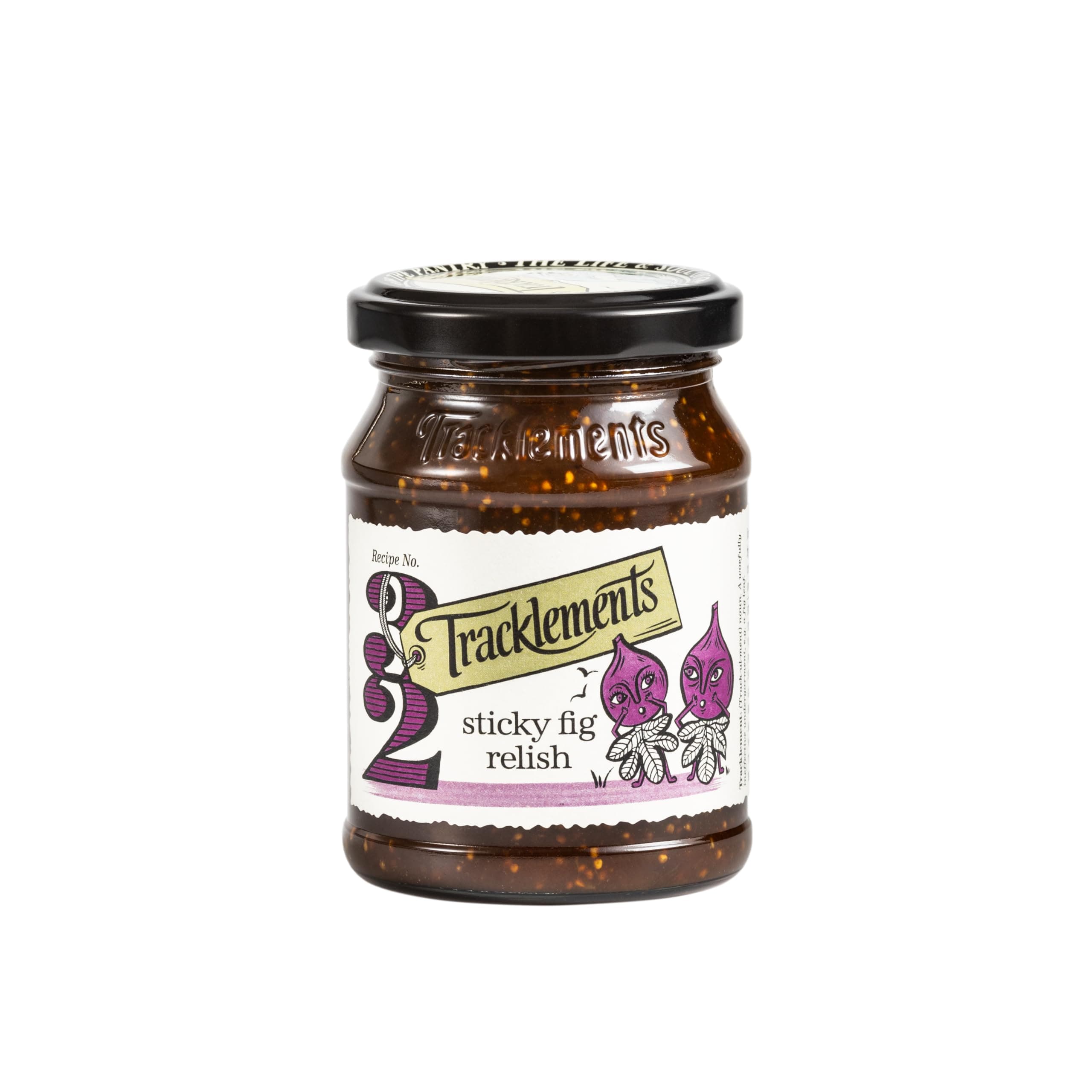 Sticky Fig Relish, An Ideal Condiment for Soft Cheeses and a Cheese Board or Partnered with Mince Pies and Veggie Tarts, Vegetarian and Vegan Friendly, Gluten Free, 210g Jar