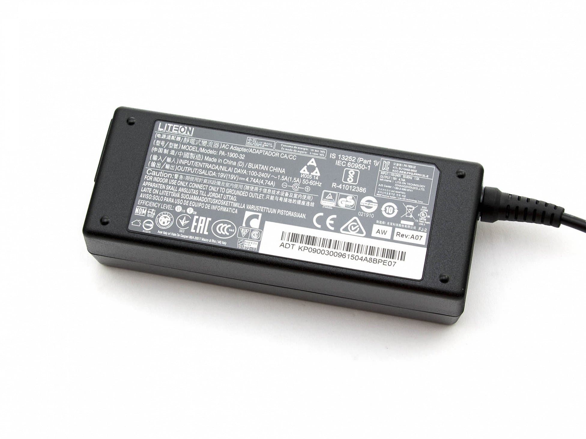AC adapter 90 Watt original for Acer Aspire 5742G-374G50Mnkk